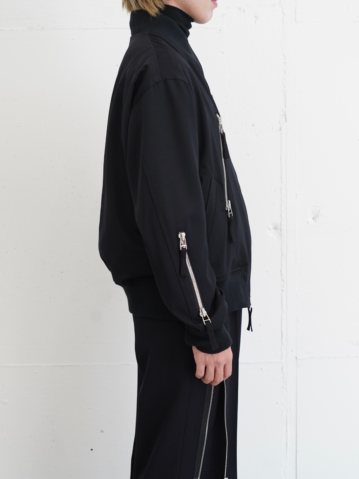 ヒビキ ナカミナミ メンズ テーラードカラー ボンバージャケット 画像2