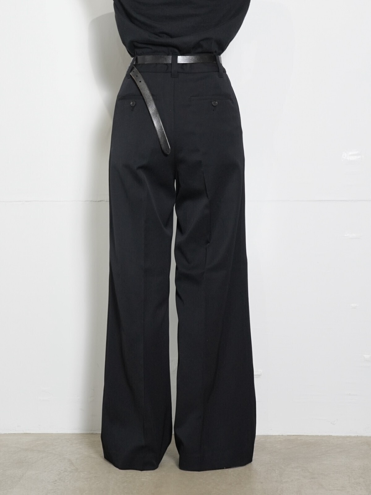 Hibiki Nakaminami WOMENS & MENS ZIPPED TROUSERS (Black) IMAGE14