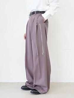 Hibiki Nakaminami 女裝 & 男裝 ZIPPED TROUSERS (Rubic Gray) 圖片6