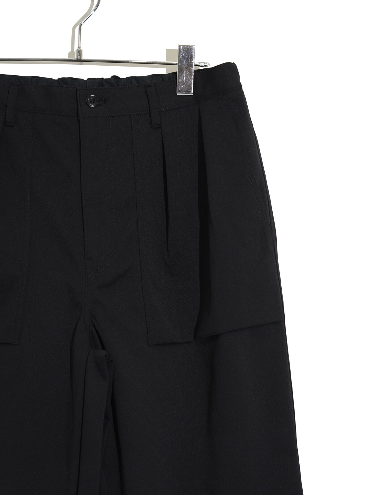 CURLY&Co. WOMENS & MENS SOLID DOUBLE-KNIT WIDE BAKER PANTS IMAGE3