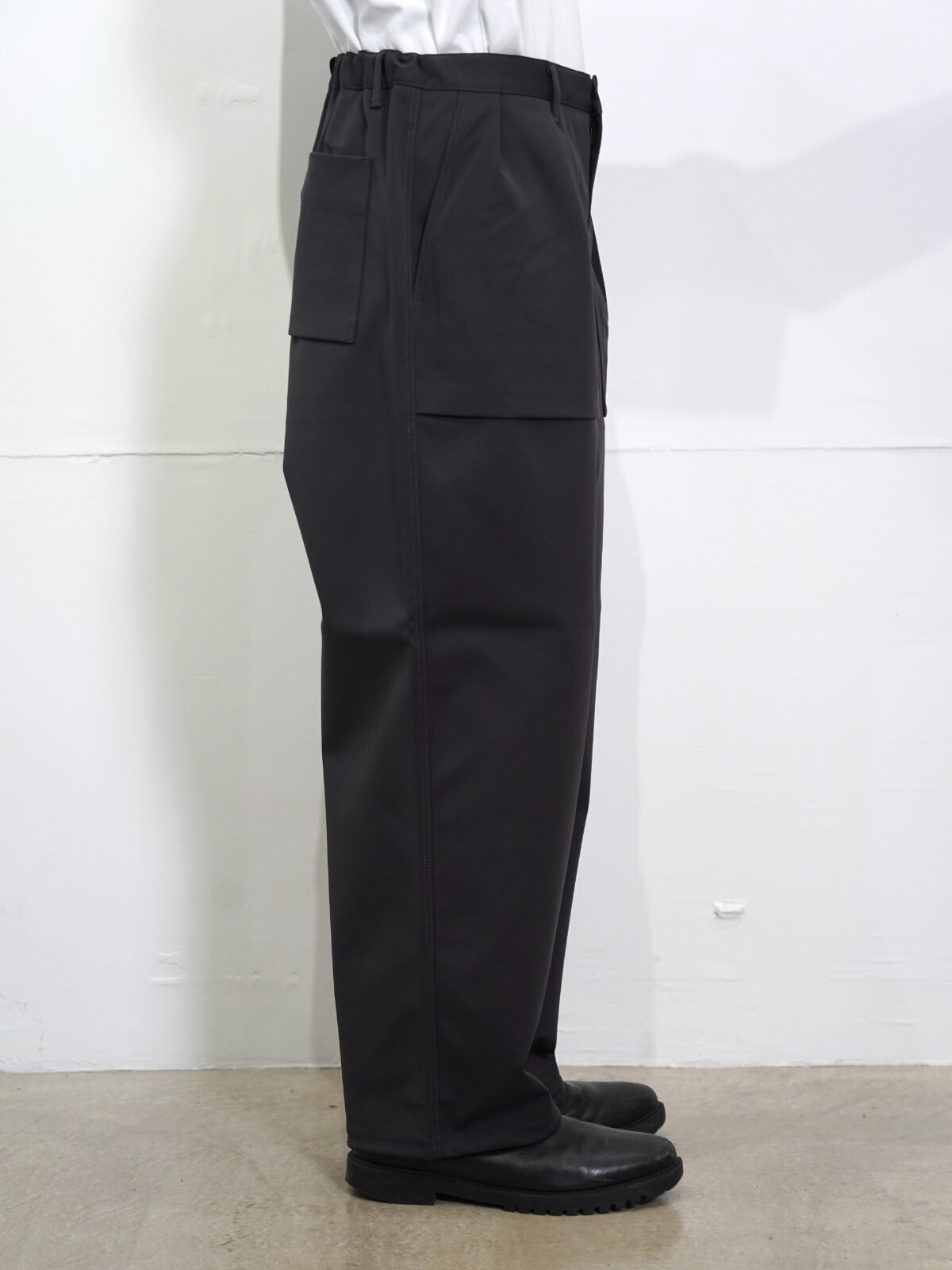 CURLY&Co. WOMENS & MENS SOLID DOUBLE-KNIT WIDE BAKER PANTS IMAGE13