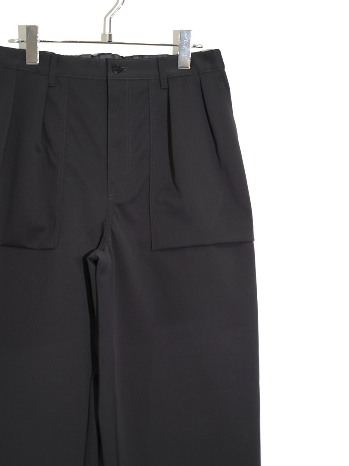 CURLY&Co. WOMENS & MENS SOLID DOUBLE-KNIT WIDE BAKER PANTS IMAGE8