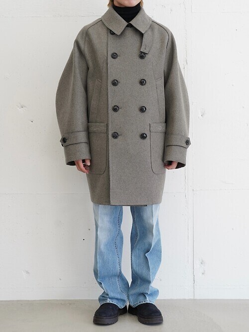 HEAVY WOOL CASHMERE MELTON P-COAT｜SARTO MENS