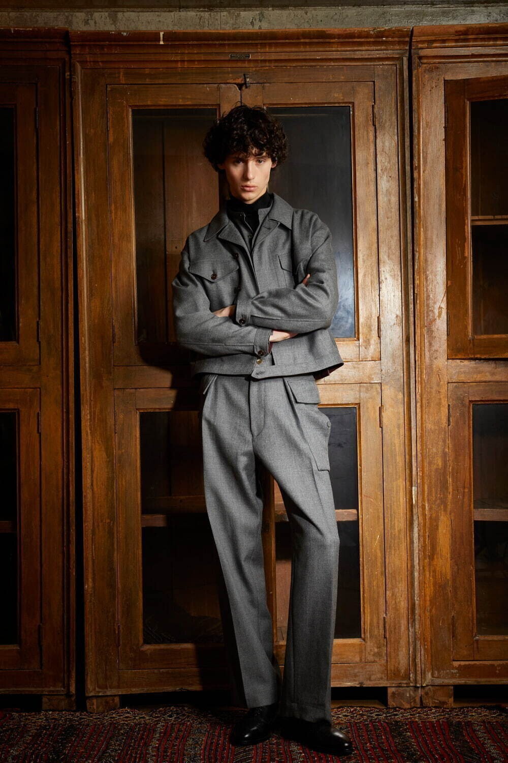 SARTO 남성 DRY WOOL TWILL EISENHOWER JACKET  이미지12