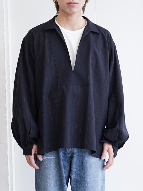 HARD TWISTED WOOL SKIPPER PULL OVER｜SARTO MENS