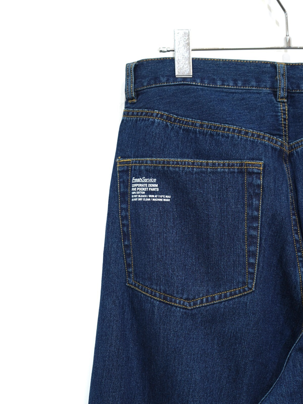 FreshService MENS CORPORATE DENIM FIVE POCKET PANTS(FADE INDIGO) IMAGE11