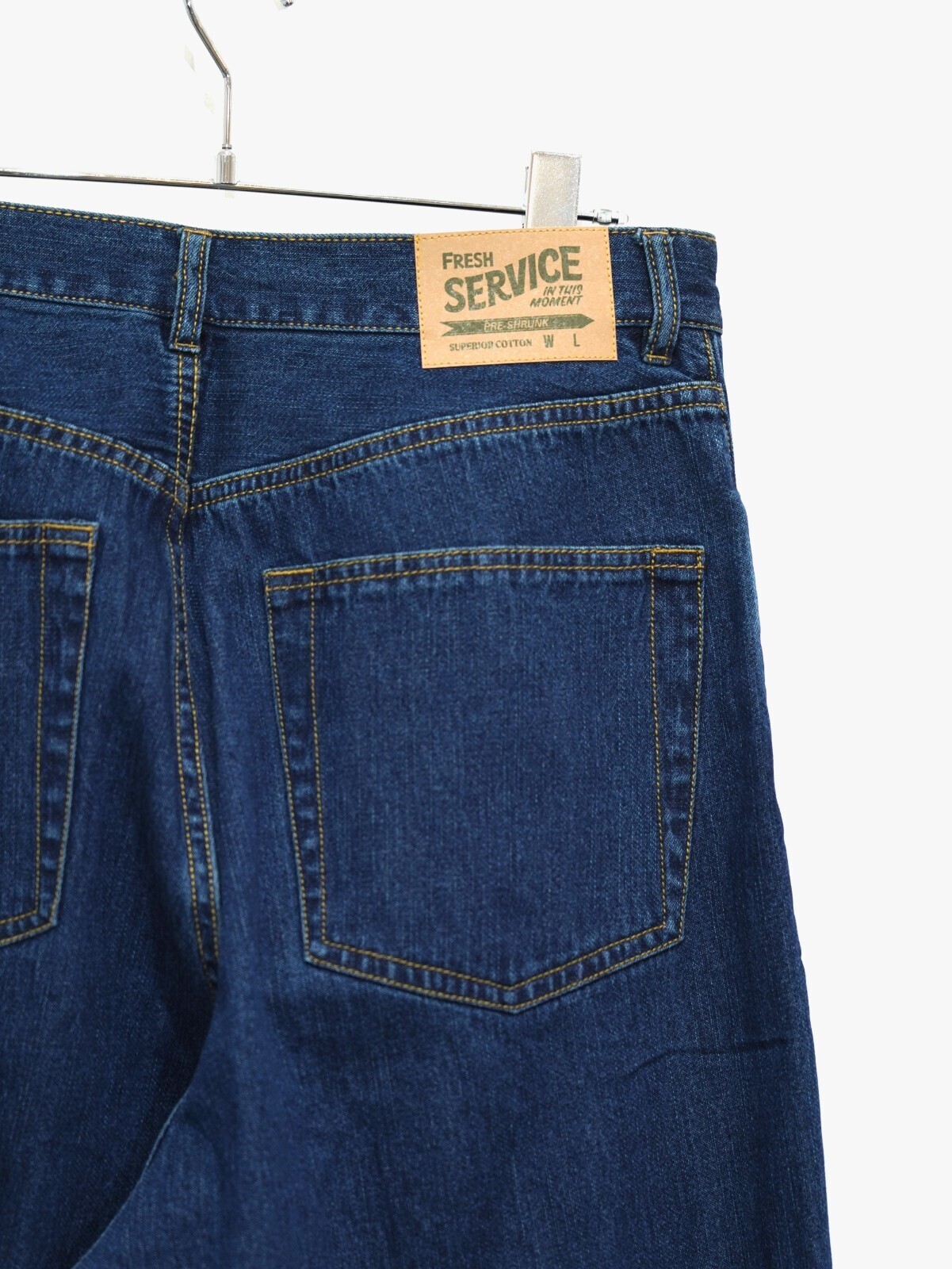 FreshService MENS CORPORATE DENIM FIVE POCKET PANTS(FADE INDIGO) IMAGE10