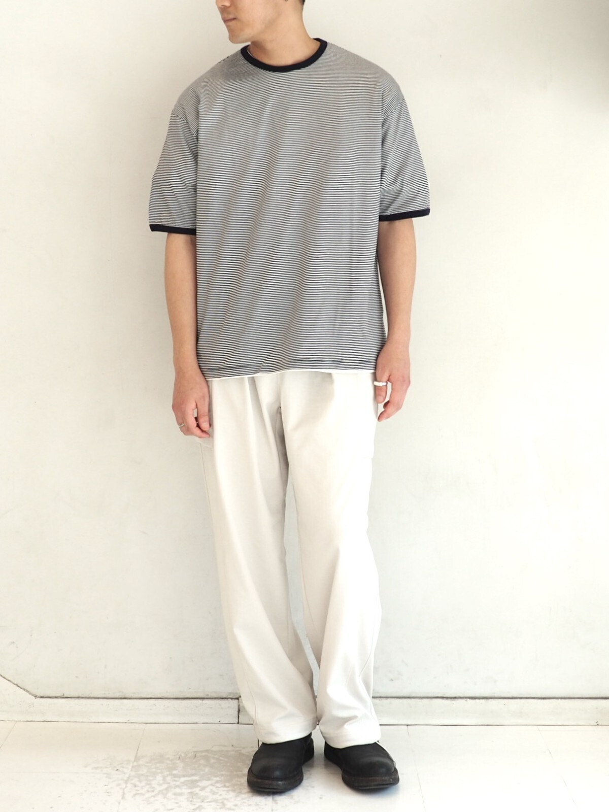 CURLY&Co. 女士 & 男士 SPLIT RAGLAN FINE-BORDER TEE 圖片10