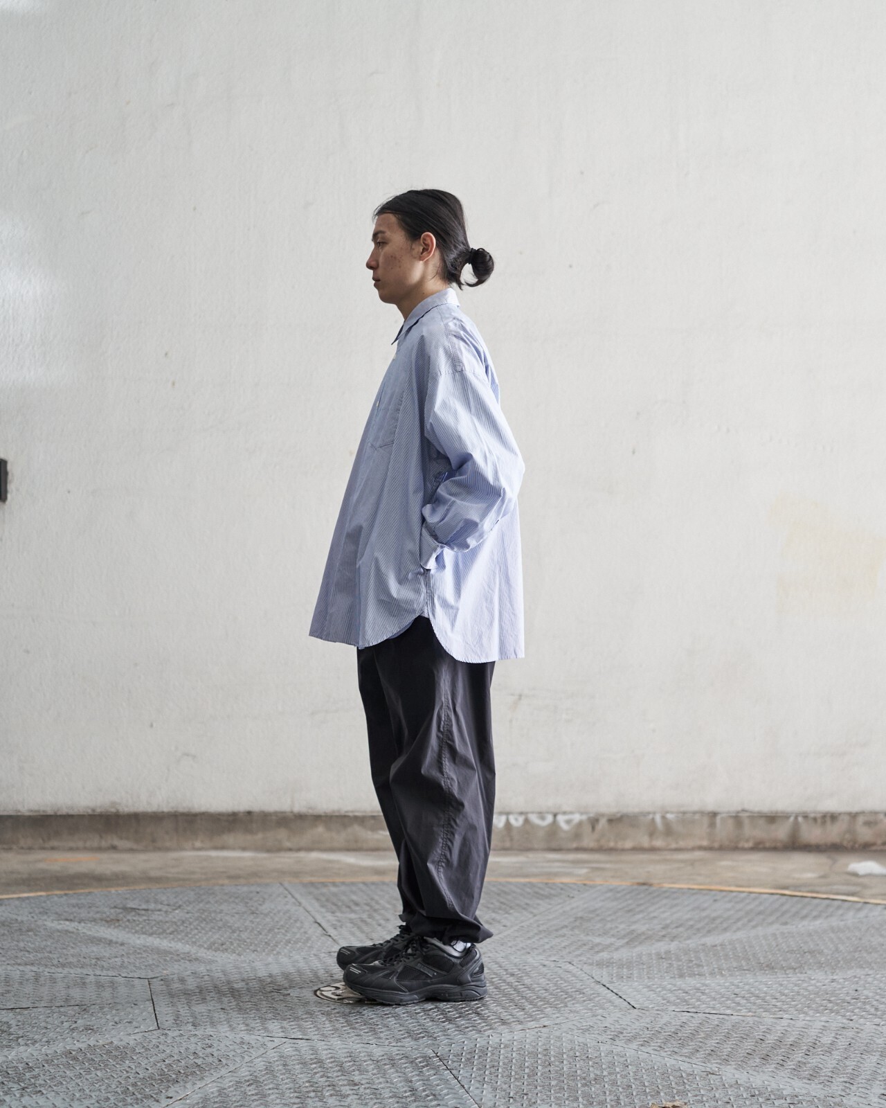 FreshService MENS Corporate Stripe Regular Collar Shirt IMAGE7