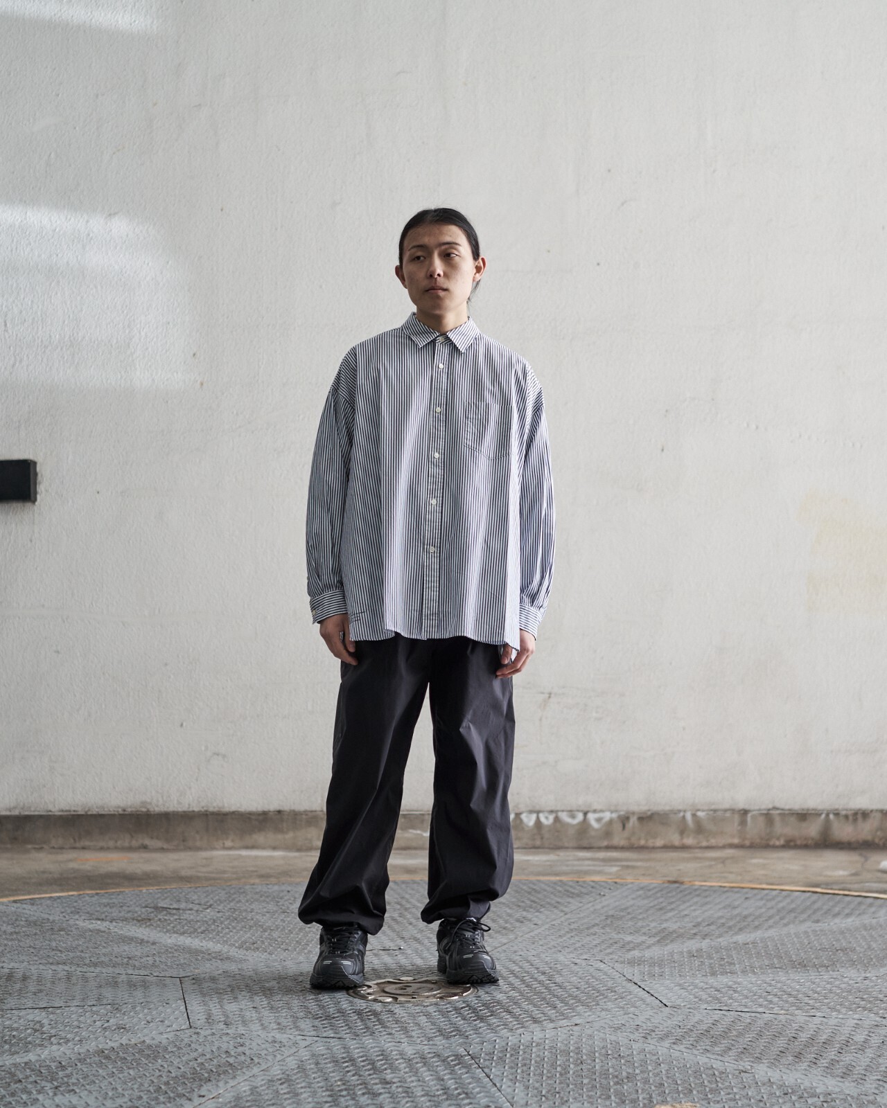 FreshService MENS Corporate Stripe Regular Collar Shirt IMAGE12