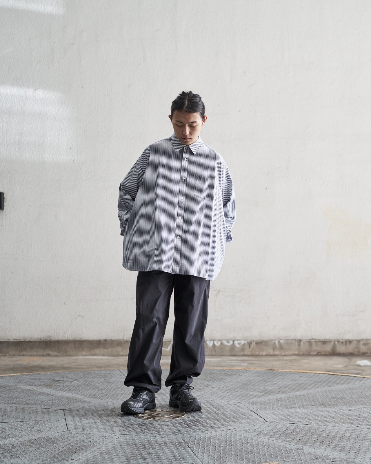 FreshService MENS Corporate Stripe Regular Collar Shirt IMAGE10