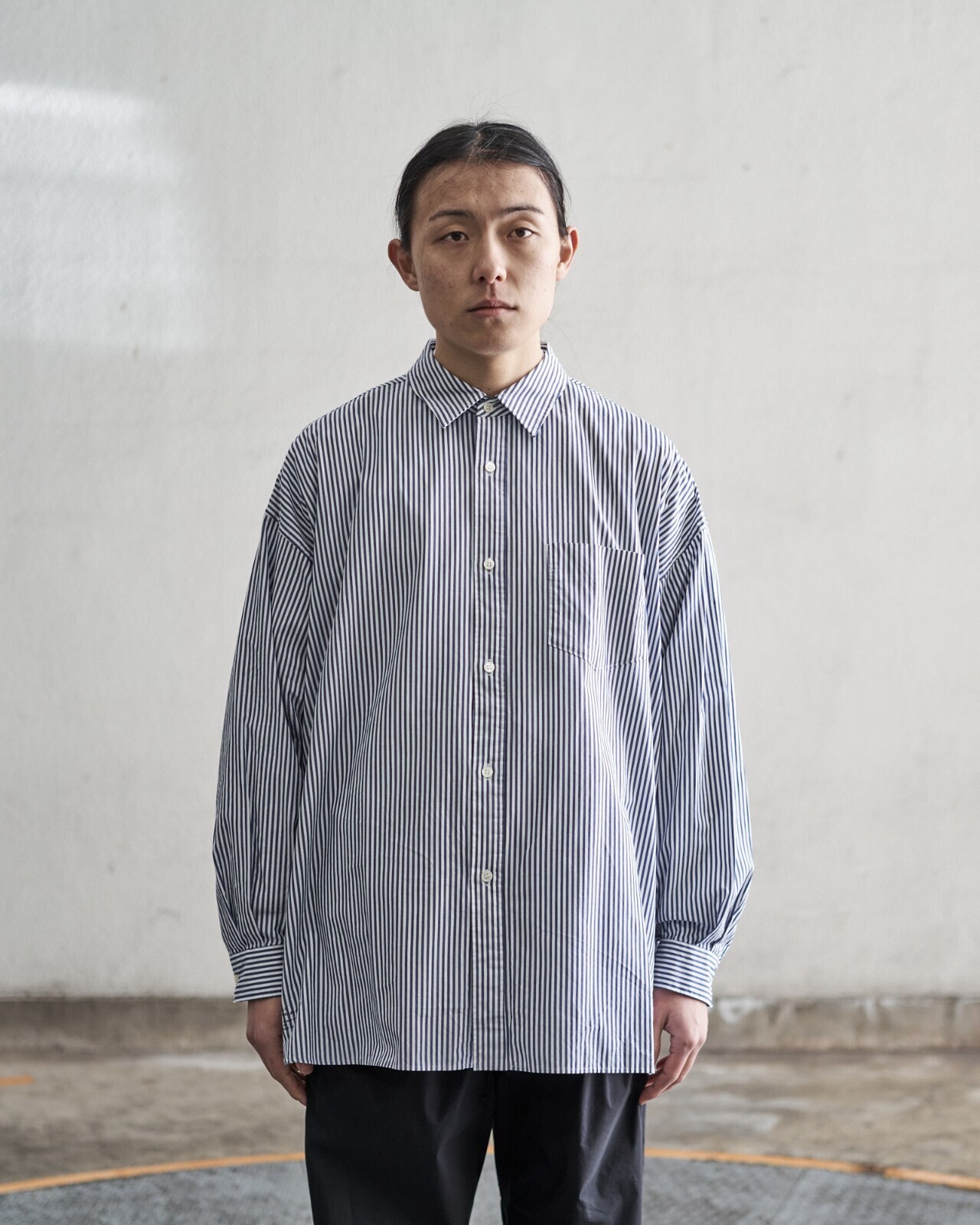 FreshService MENS Corporate Stripe Regular Collar Shirt IMAGE9