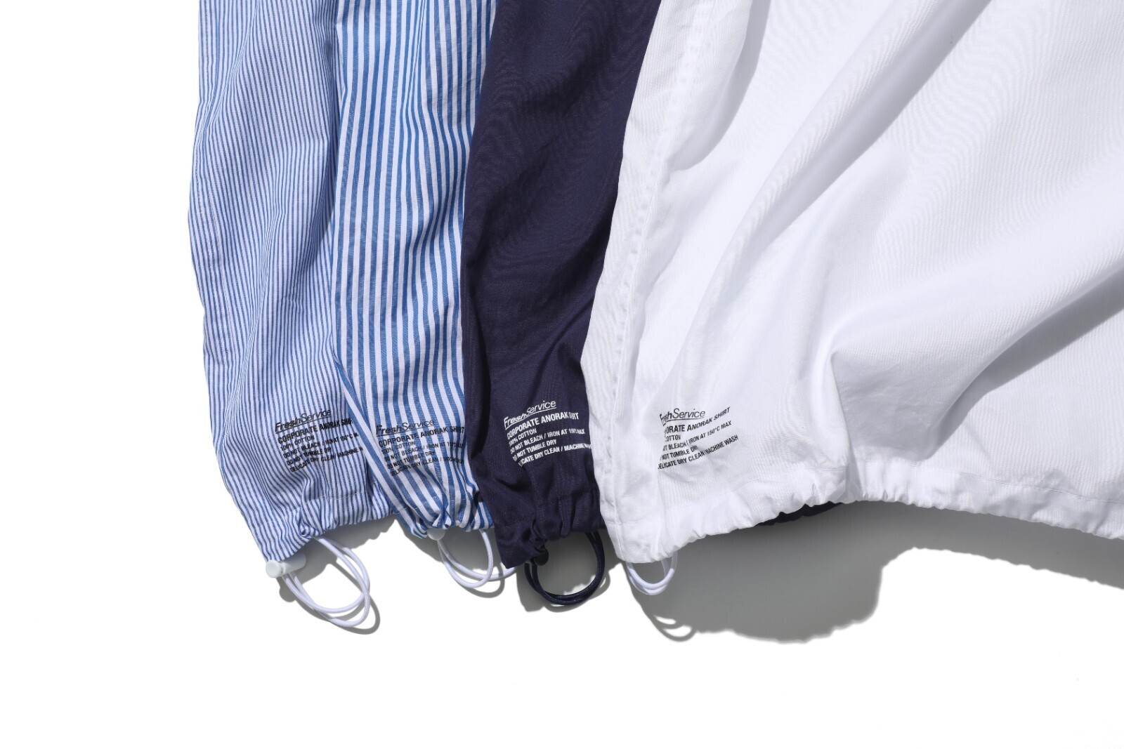 トップス FreshService CORPORATESTRPE ANORAK SHIRT Fresh Service CORPORATE STRIPE ANORAK SHIRT [BLUE STRIPE