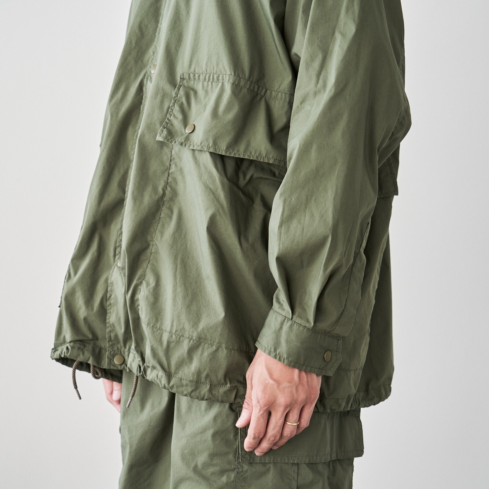 サイドポケット ストレッチオーバーシャツ - フレッシュサービス 