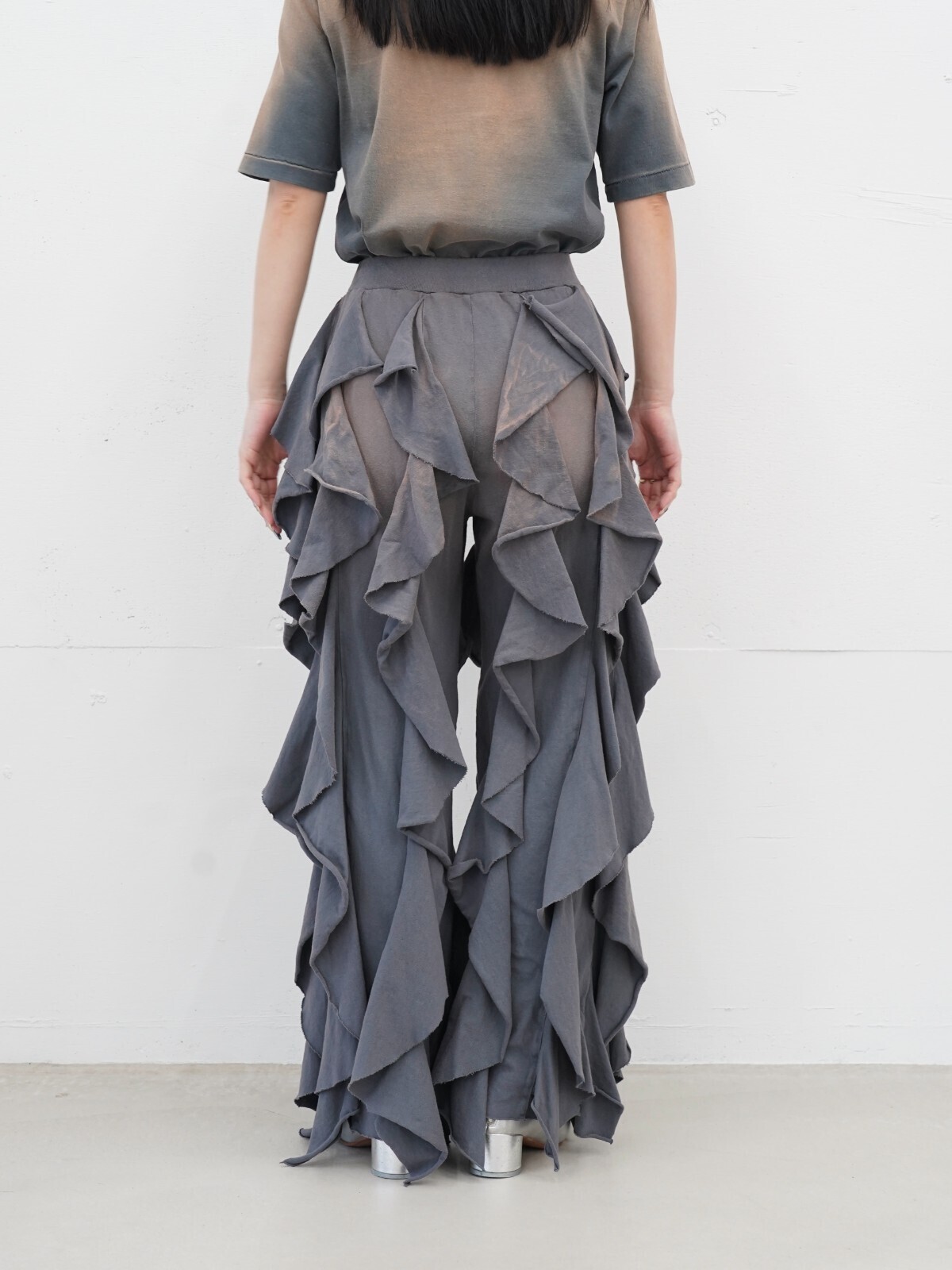 BELPER 女裝 & 男裝 BLEACHED RUFFLE PANTS 圖片15