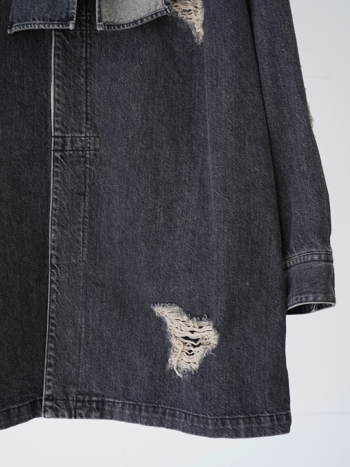 ベルパー レディース & メンズ デニムボウタイブラウス 画像10