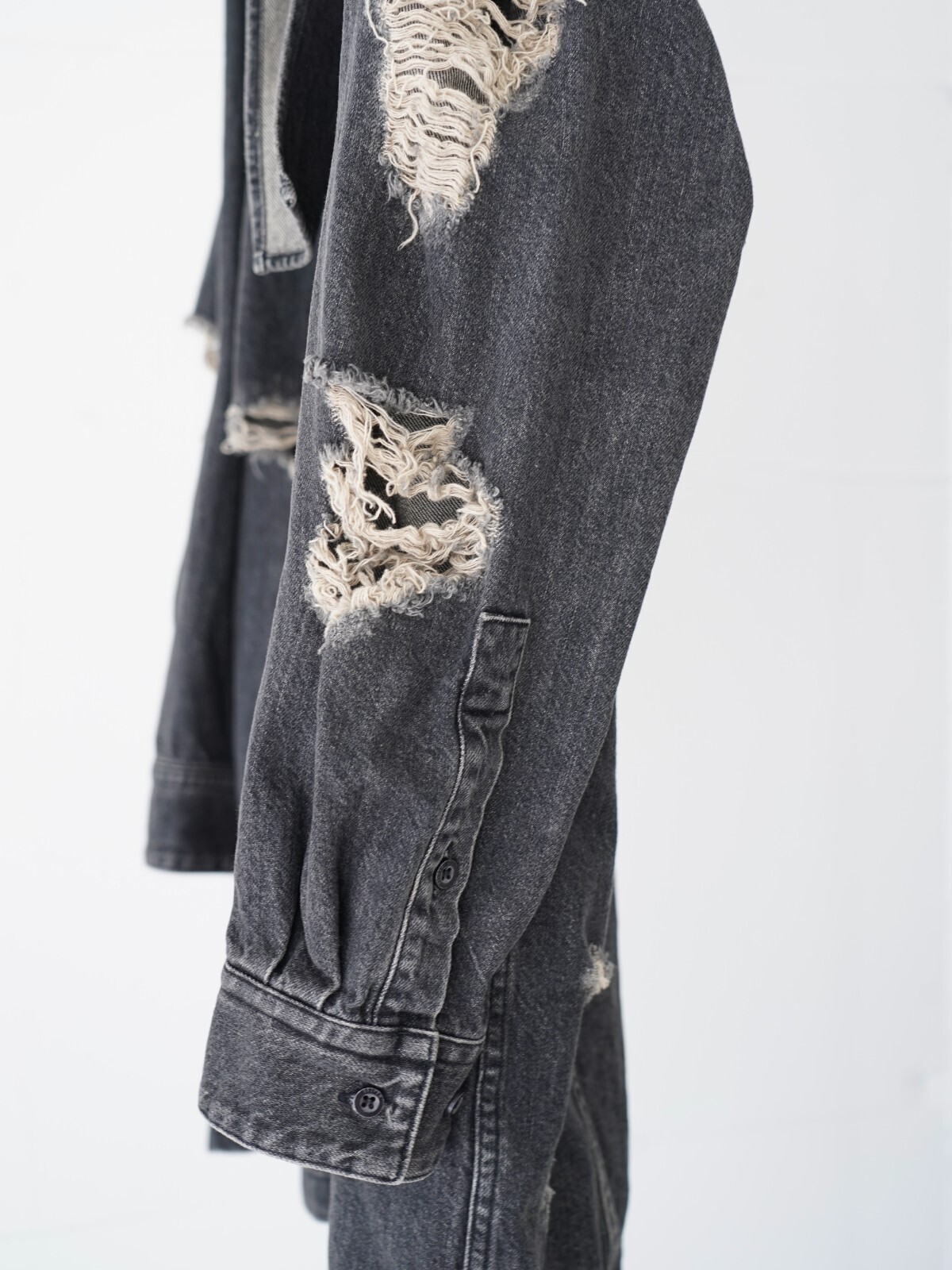 ベルパー レディース & メンズ デニムボウタイブラウス 画像14