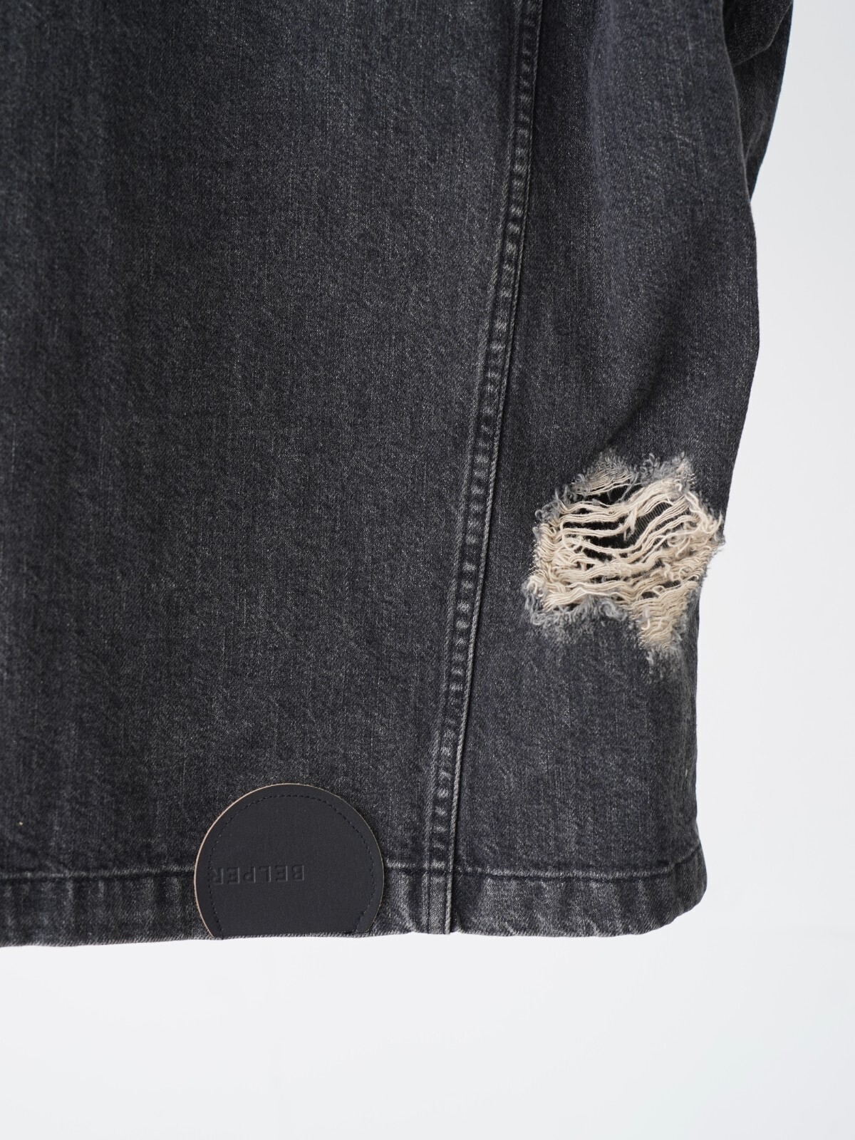 ベルパー レディース & メンズ デニムボウタイブラウス 画像13