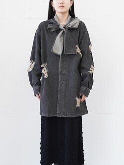 BELPER 女裝 & 男裝 DENIM BOWTIE BLOUSE 圖片10