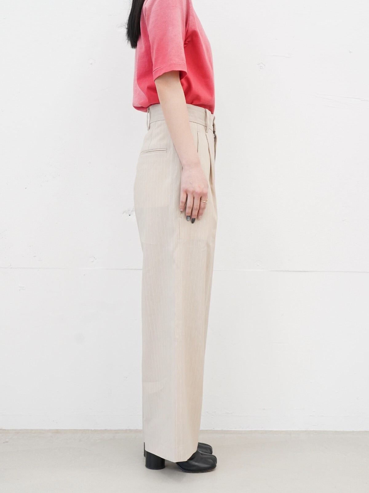 BELPER 女士 & 男士 STRIPE TUCKED TROUSERS 图片12