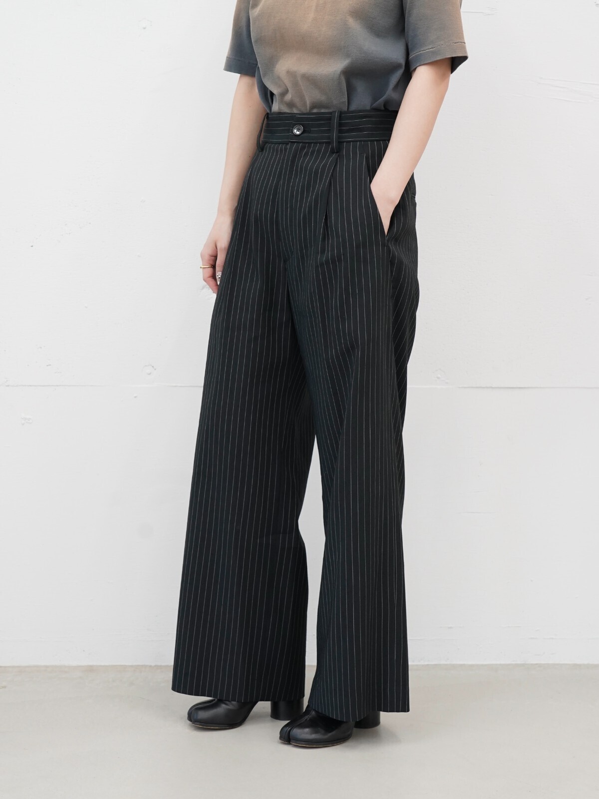 BELPER 女士 & 男士 STRIPE TUCKED TROUSERS 图片4