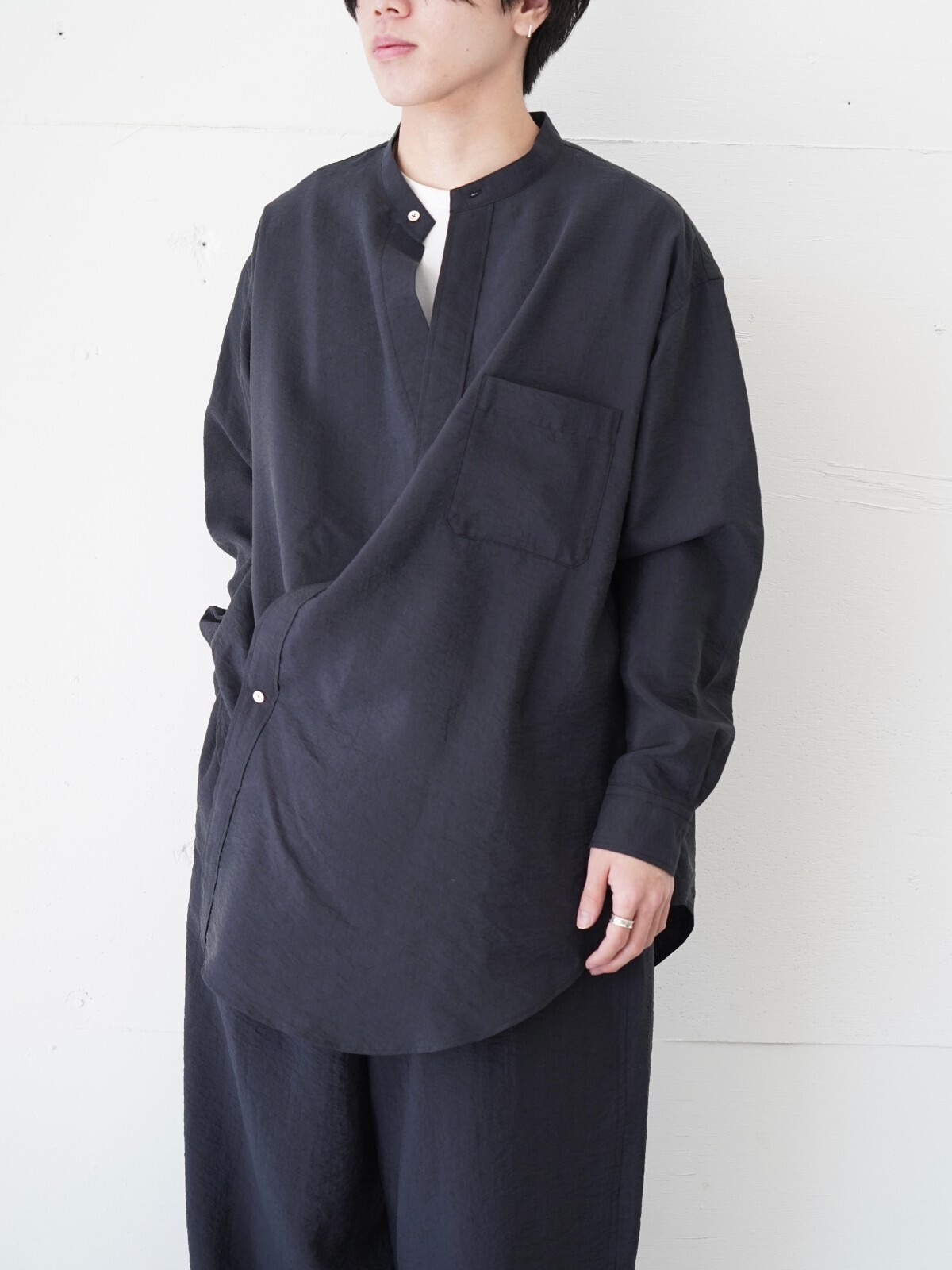 アクシス レディース & メンズ オーバーラップシャツ 画像9