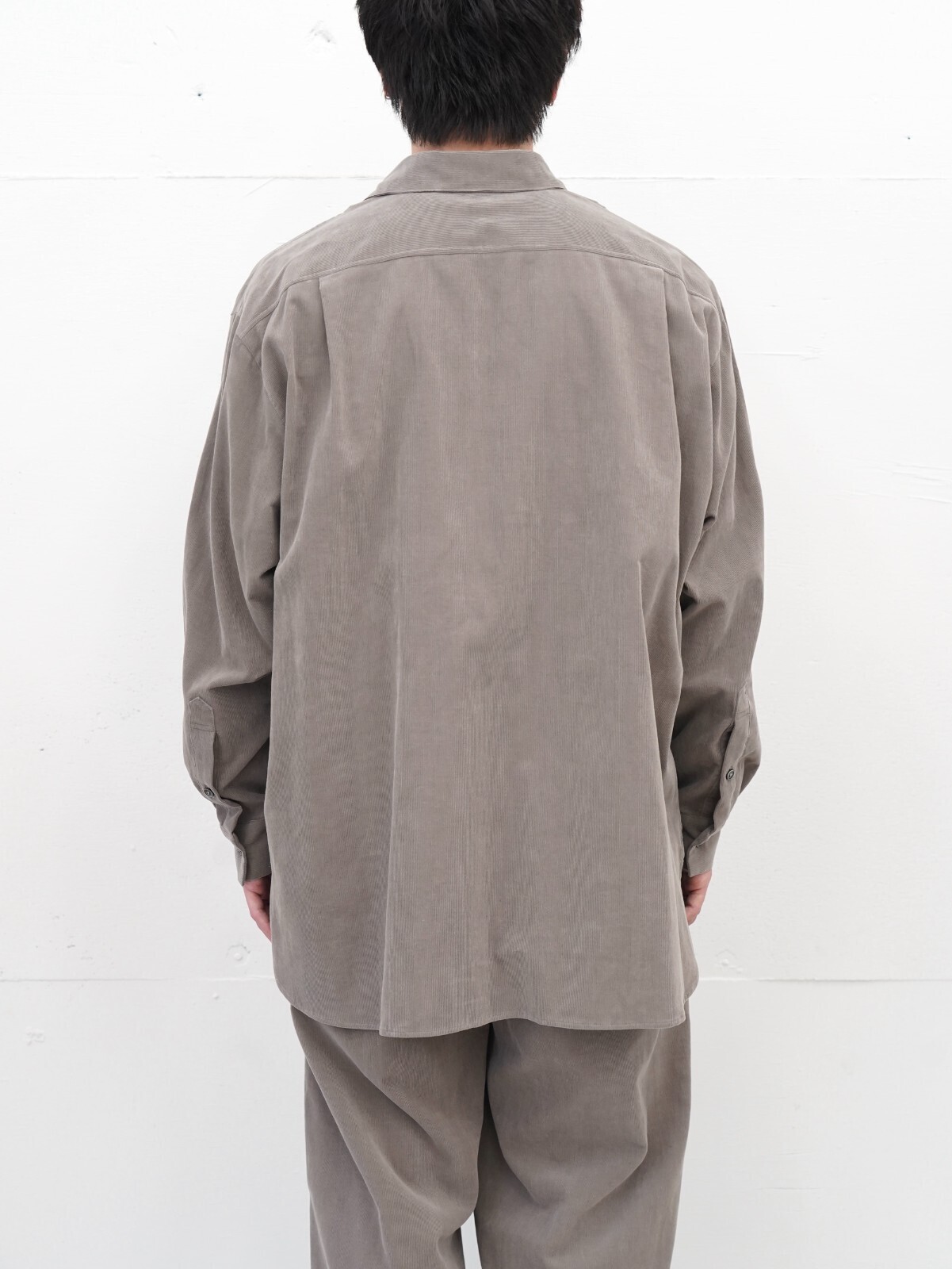 Blanc YM 女士 & 男士 Soft Corduroy Skipper Shirts 图片22