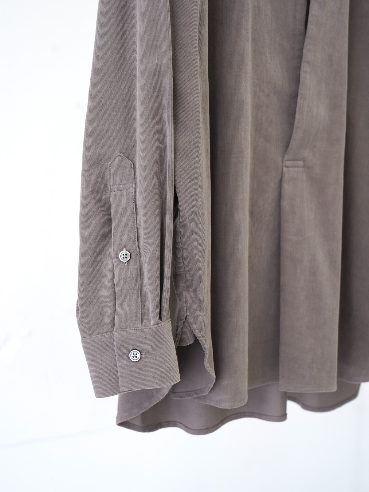 Blanc YM 女士 & 男士 Soft Corduroy Skipper Shirts 图片17