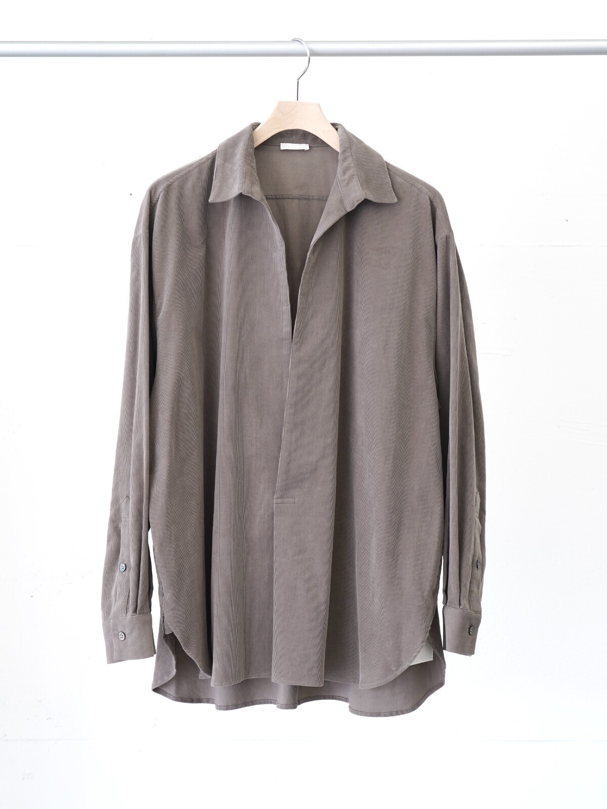Blanc YM 女士 & 男士 Soft Corduroy Skipper Shirts 图片13