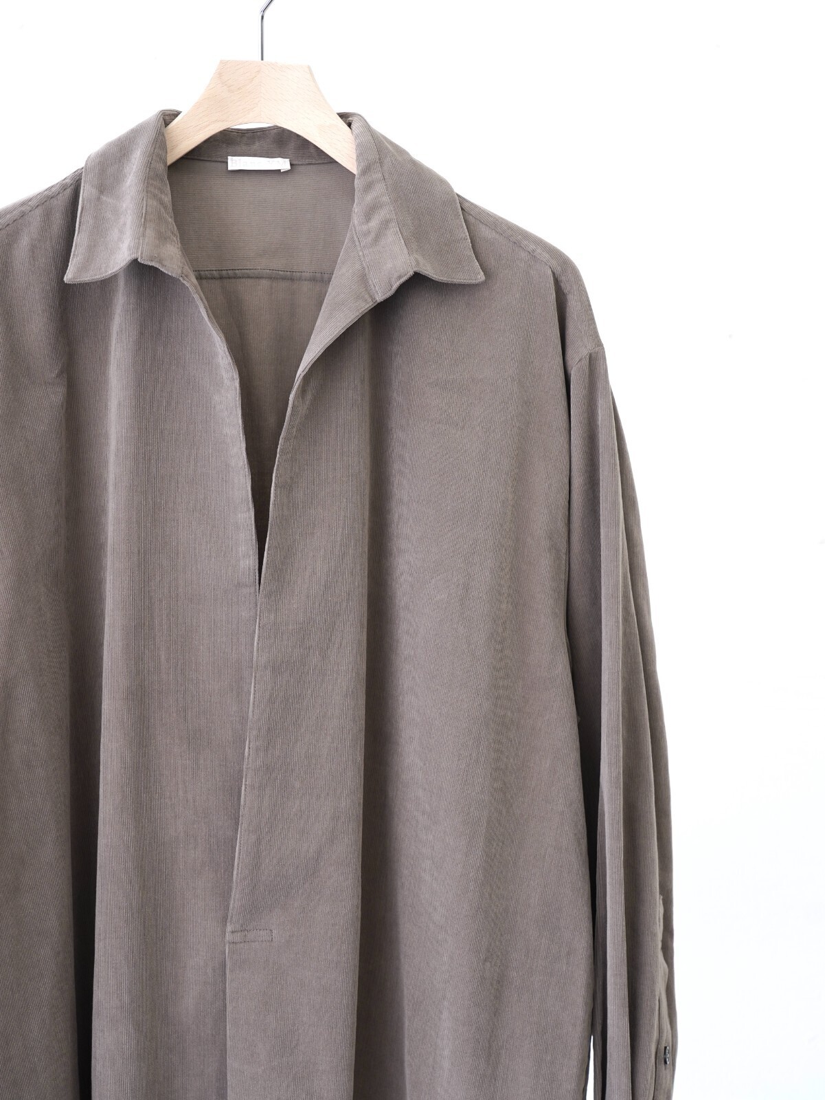 Blanc YM 女士 & 男士 Soft Corduroy Skipper Shirts 图片15