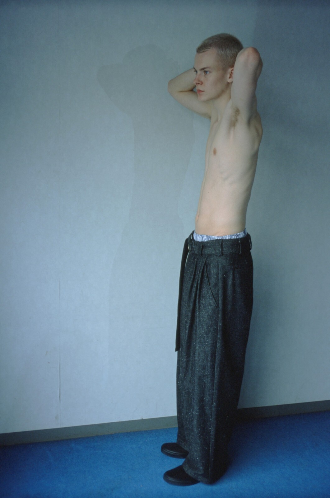 【週末価格】Blanc YM Silk Denim Wide Pants Blanc YM - Silk Denim Wide Pants / デニム / シルク