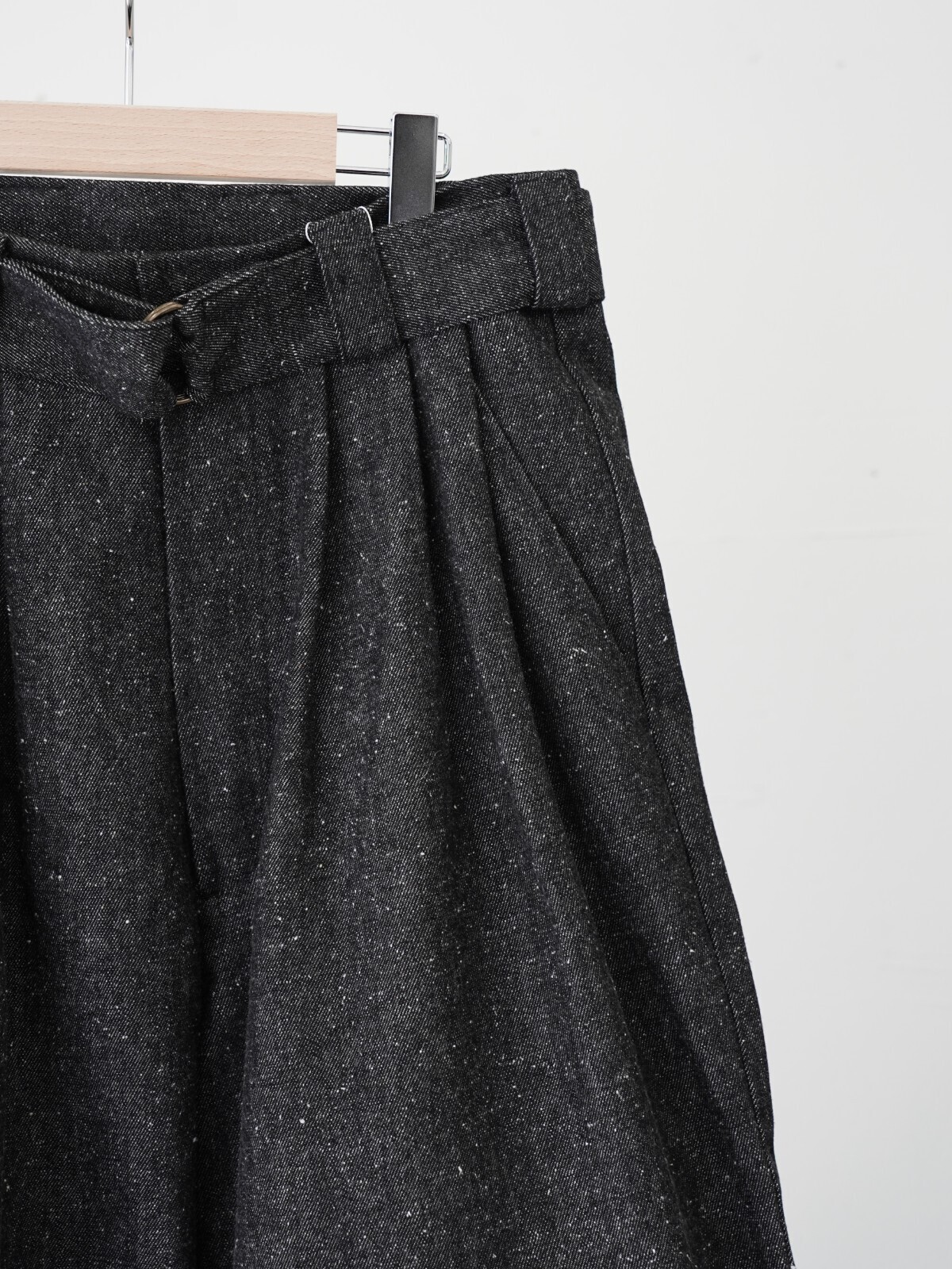 Blanc YM 女士 & 男士 Silk Denim Wide Pants 图片4