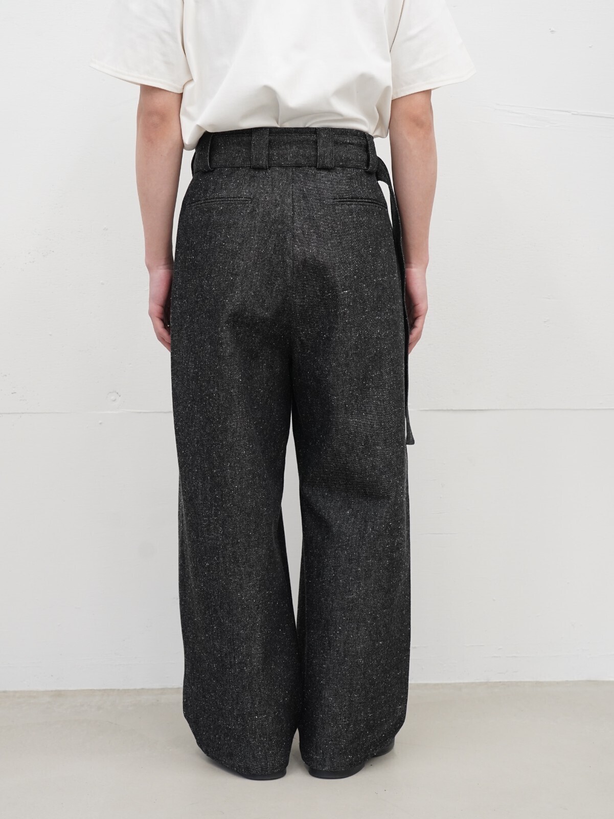 Blanc YM 女士 & 男士 Silk Denim Wide Pants 图片11