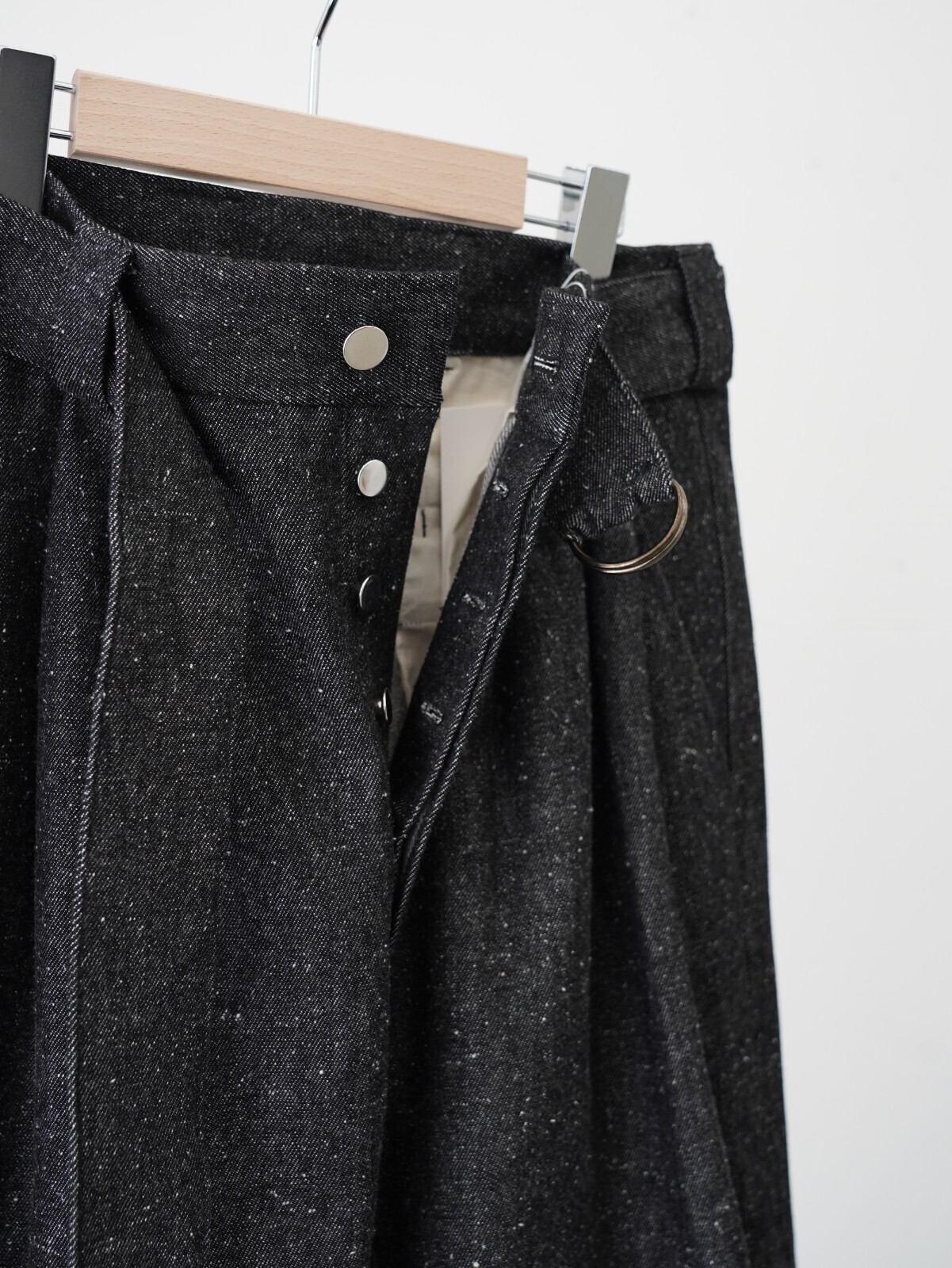 Blanc YM 女士 & 男士 Silk Denim Wide Pants 图片7