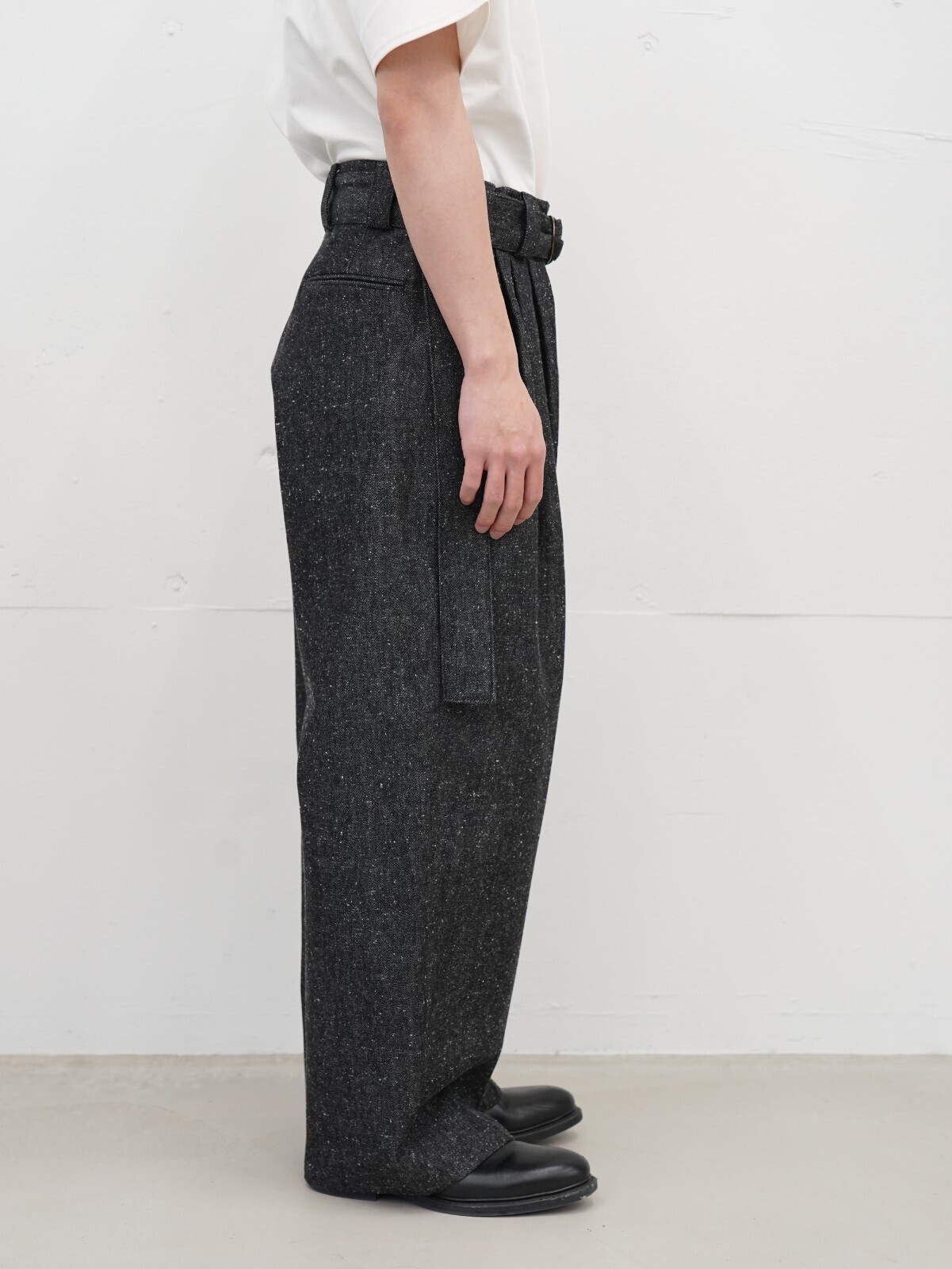 Blanc YM 女士 & 男士 Silk Denim Wide Pants 图片10