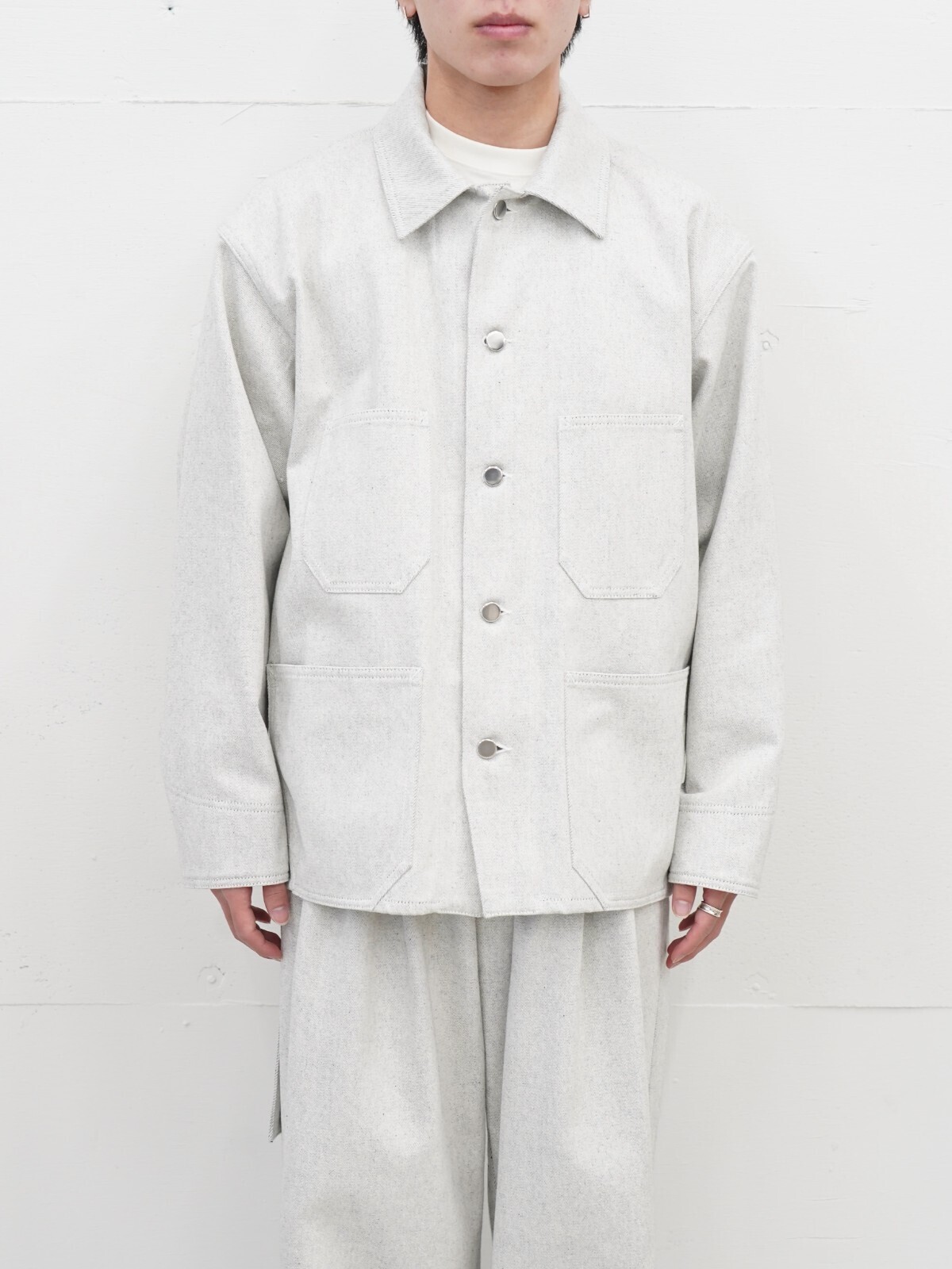 Blanc YM 女士 & 男士 Recycling Cotton Denim Coverall 图片2