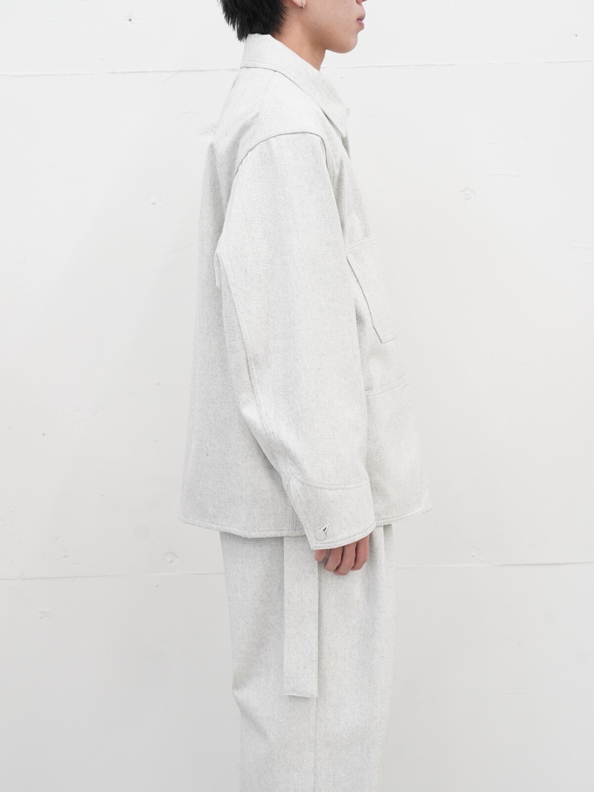 Blanc YM 女士 & 男士 Recycling Cotton Denim Coverall 图片3