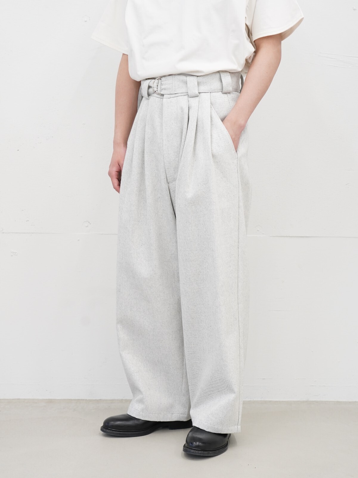 ブラン ワイエム レディース & メンズ リサイクルコットンデニムワイドパンツ 画像4