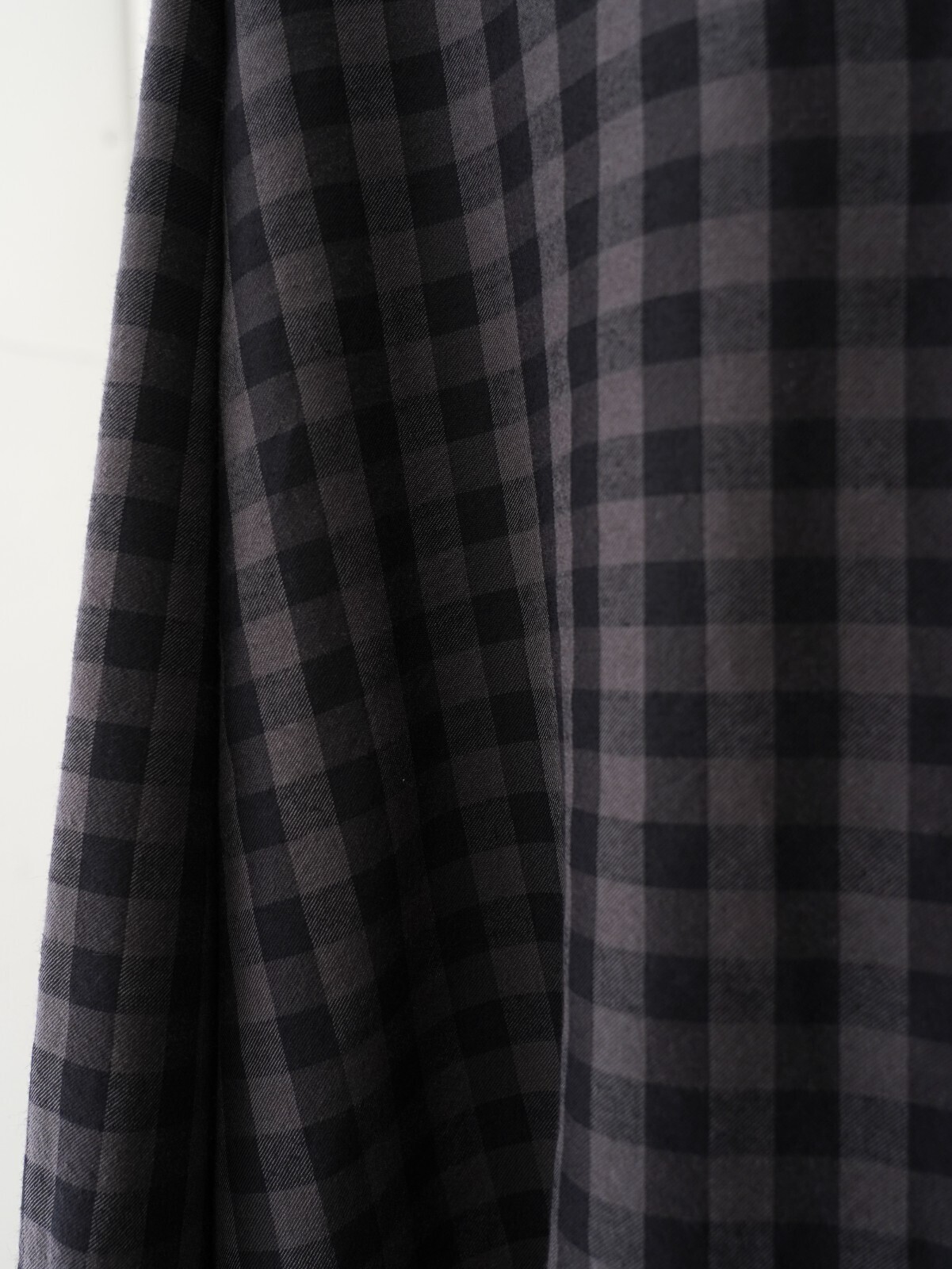 Blanc YM 女士 & 男士 Silk Plaid Wide Shirts 图片7