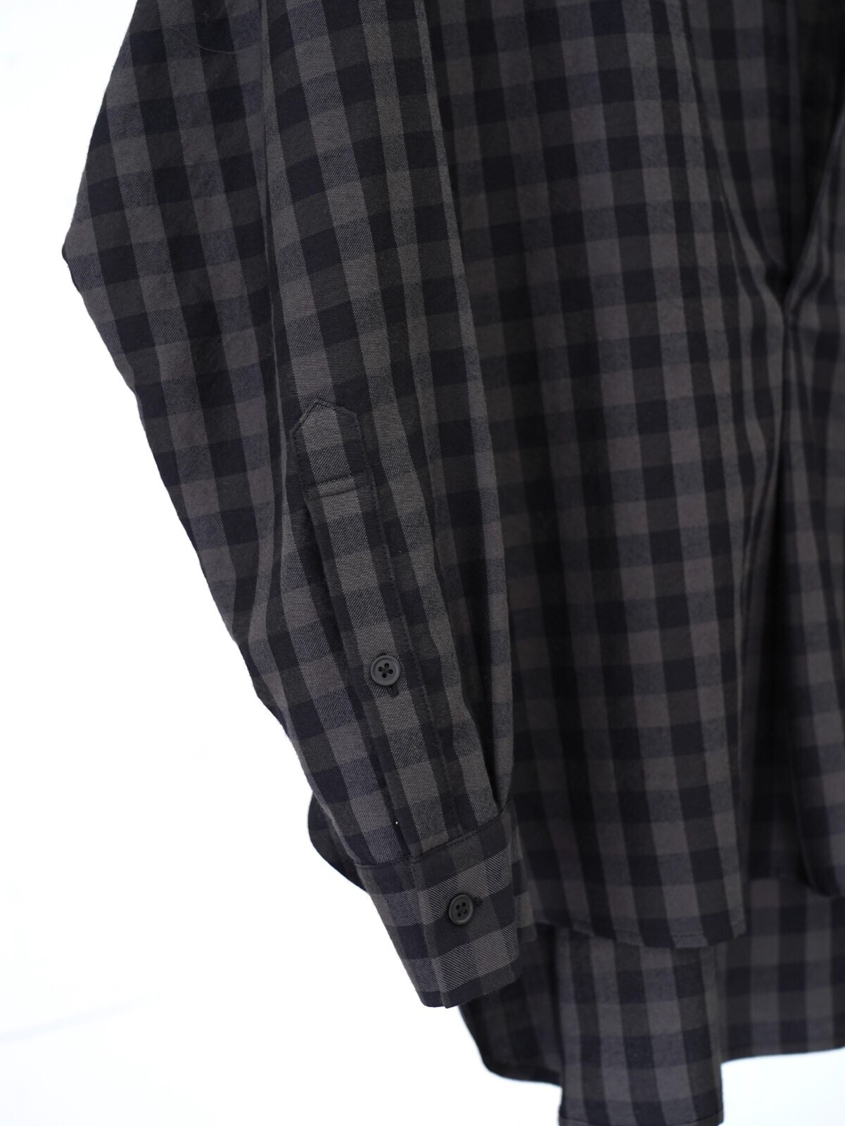 Blanc YM 女士 & 男士 Silk Plaid Skipper Shirts 图片4