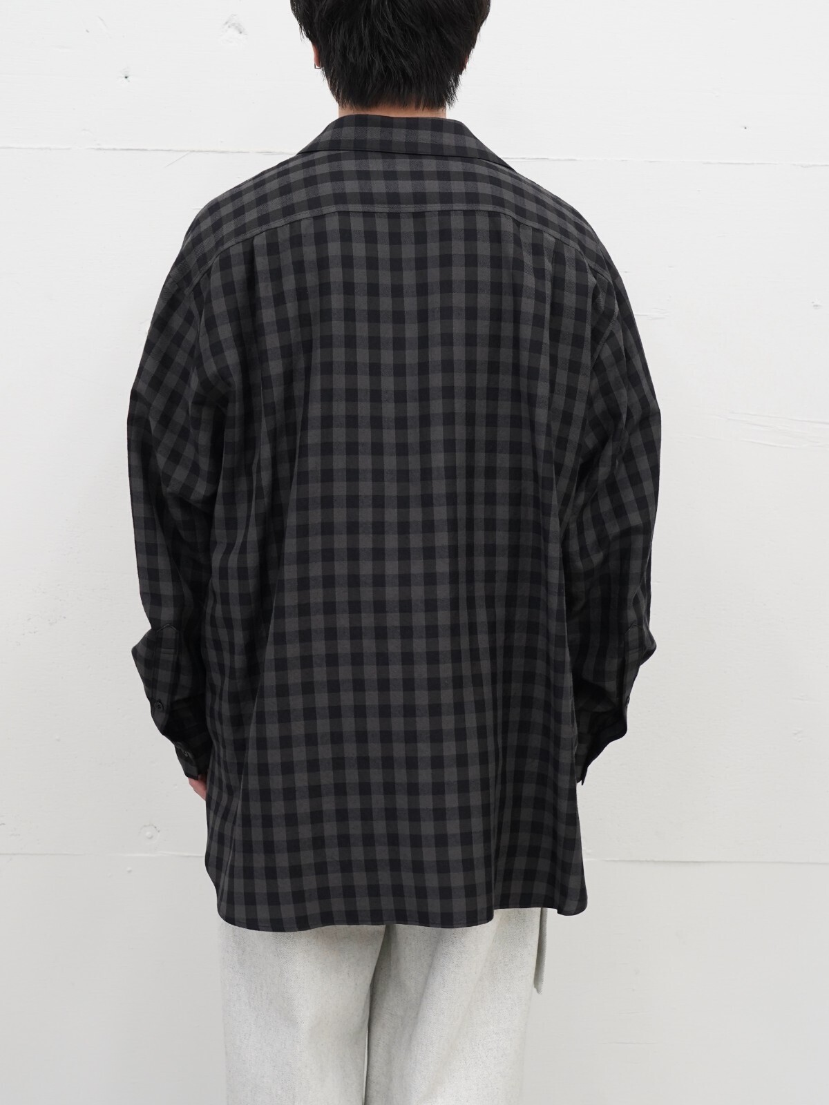 Blanc YM 女士 & 男士 Silk Plaid Skipper Shirts 图片10