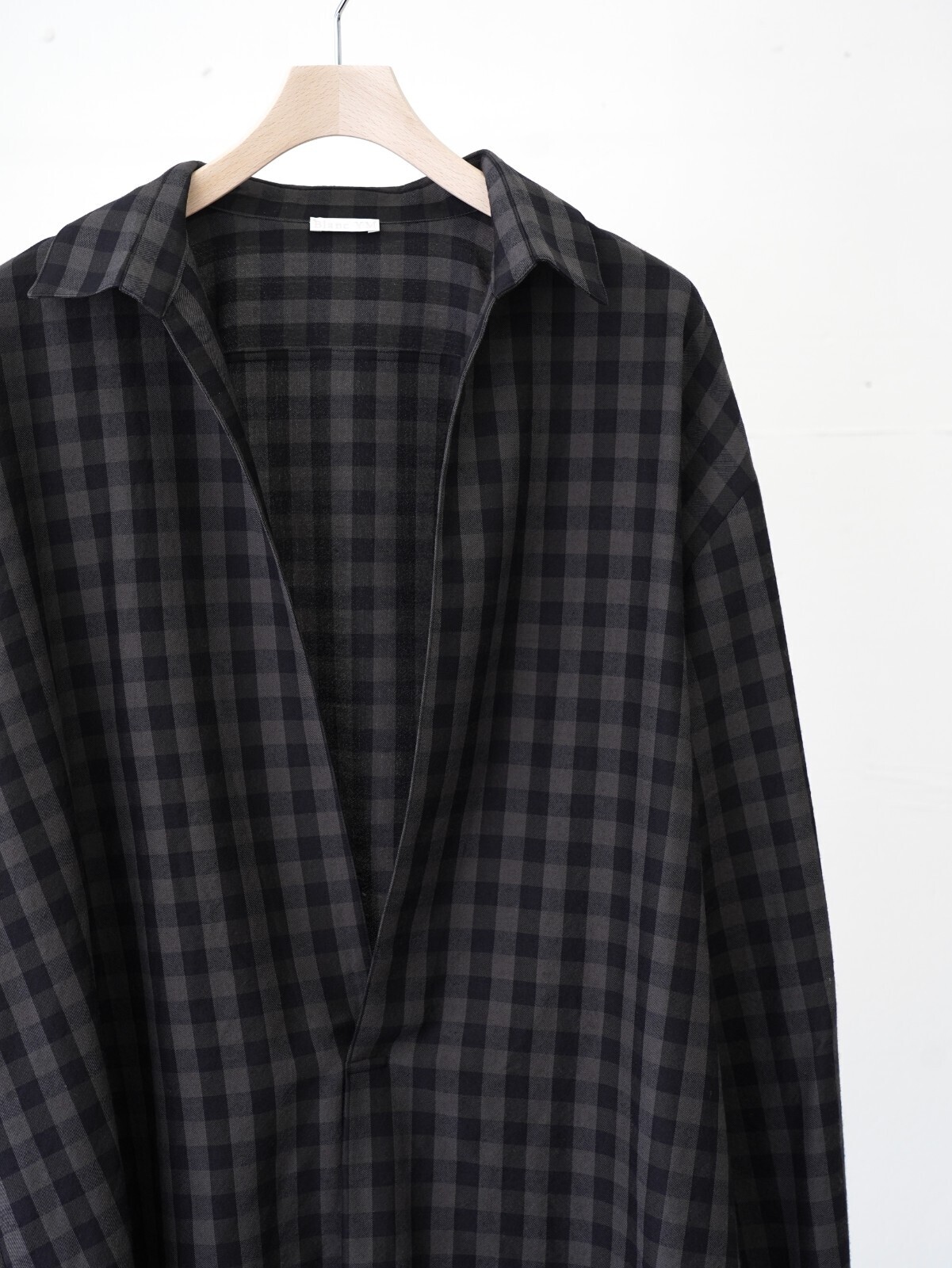 Blanc YM 女士 & 男士 Silk Plaid Skipper Shirts 图片6