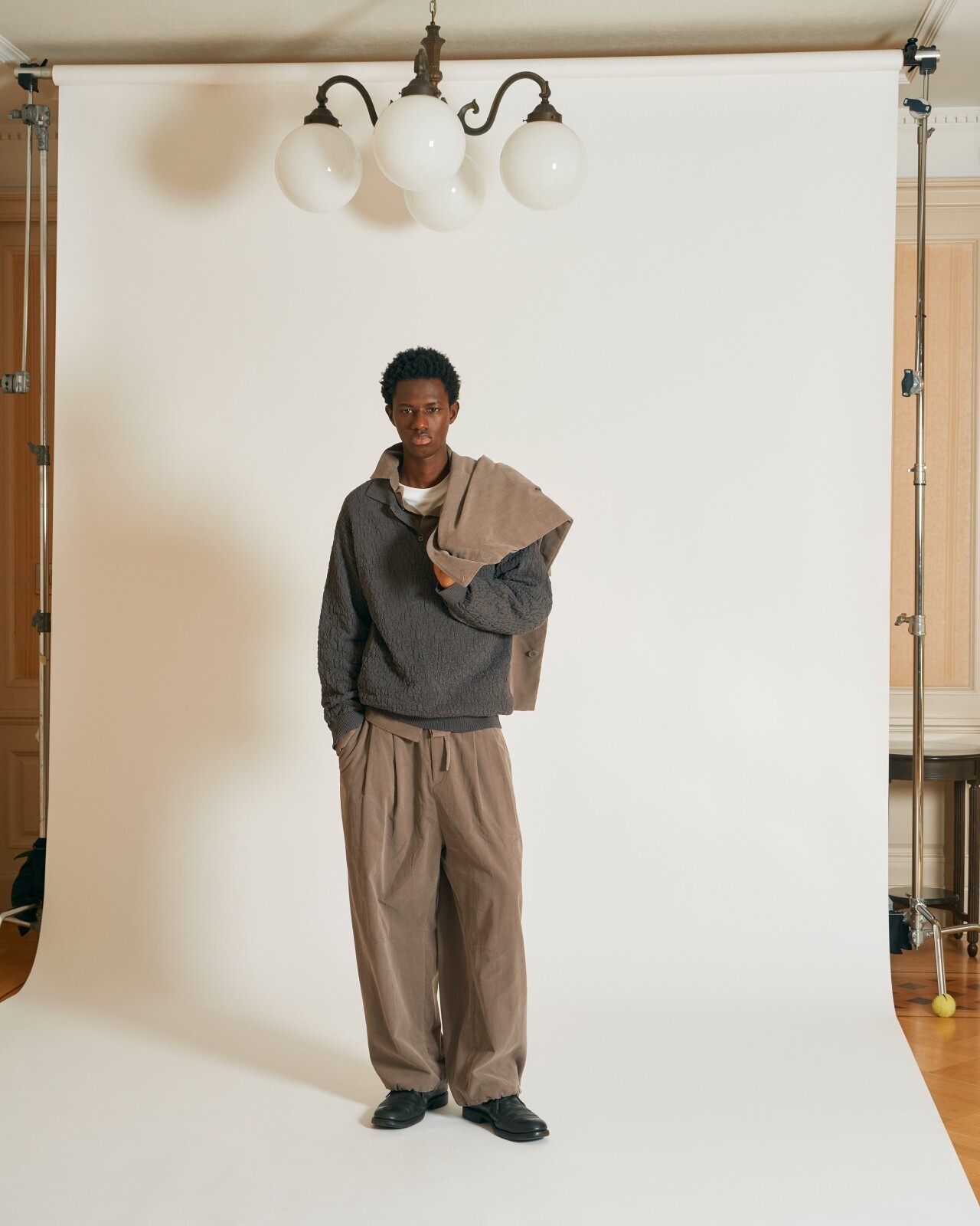 Blanc YM 여성 & 남성 Soft Corduroy Browsing Pants 이미지29