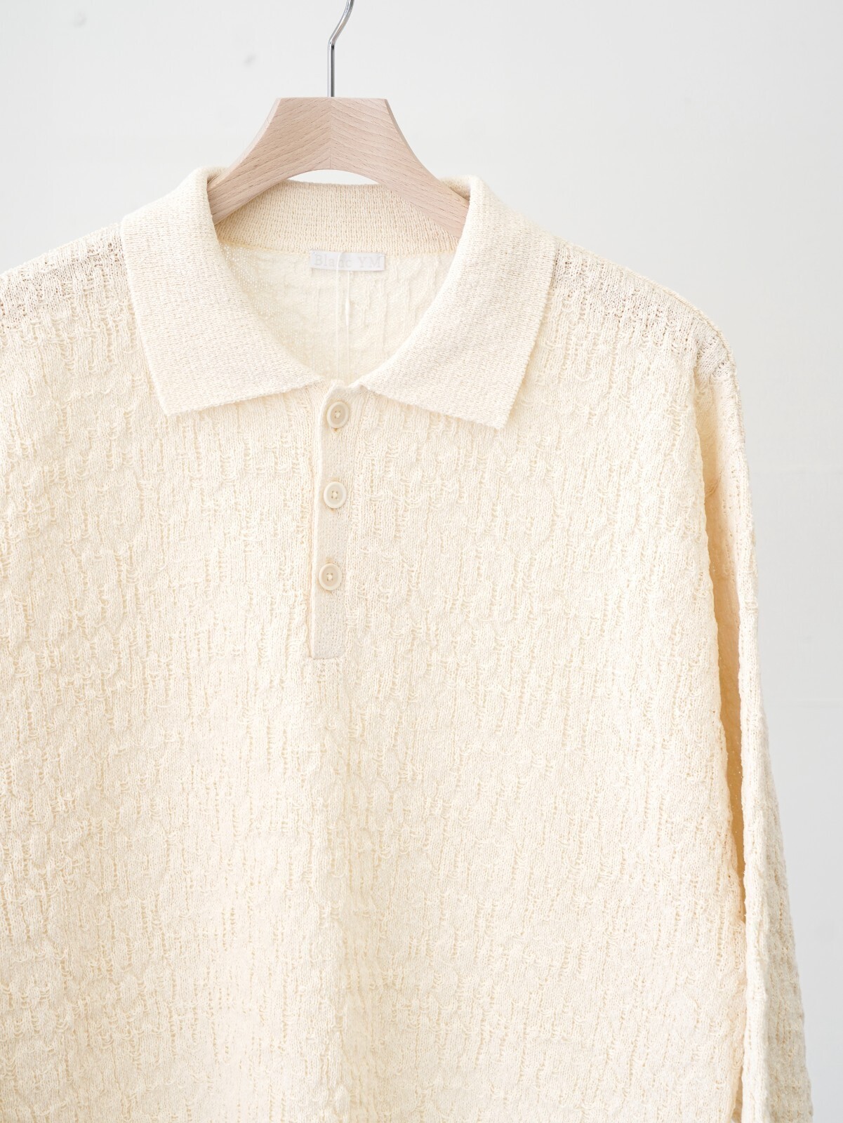 Blanc YM 女士 & 男士 Knit Long Polo Shirts 图片8