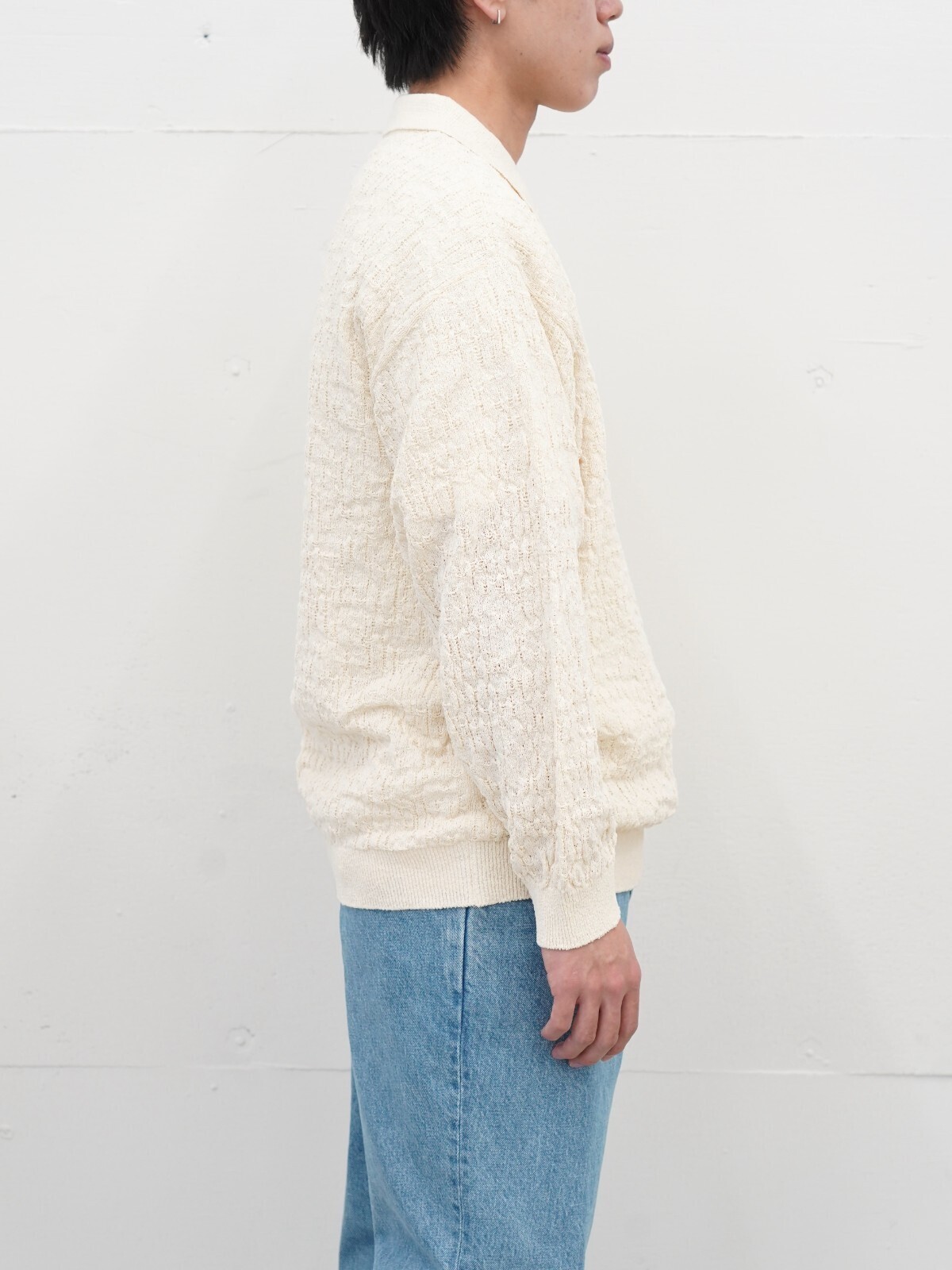 Blanc YM 女士 & 男士 Knit Long Polo Shirts 图片2