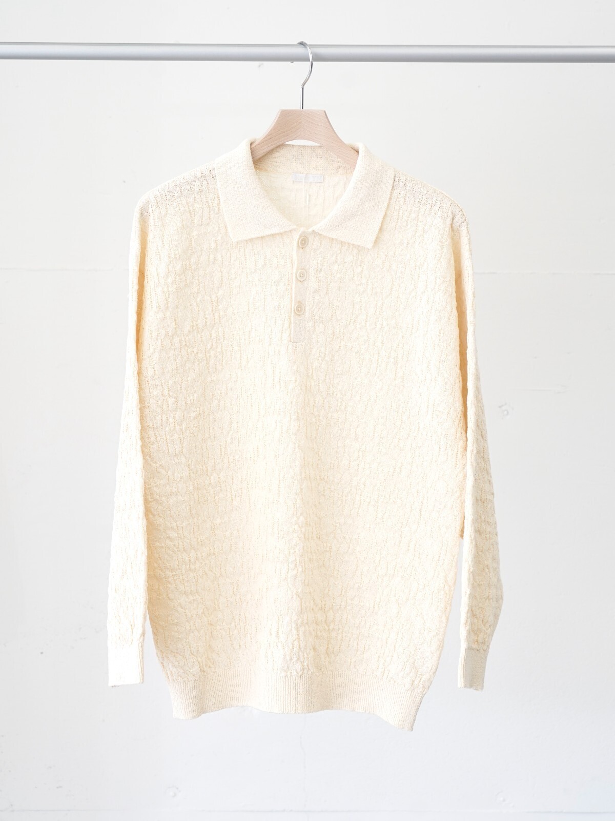 Blanc YM 女士 & 男士 Knit Long Polo Shirts 图片6