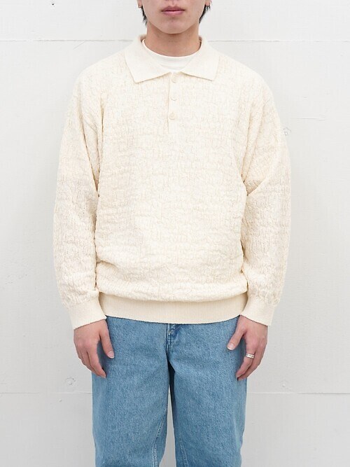 Knit Long Polo Shirts｜Blanc YM WOMENS & MENS