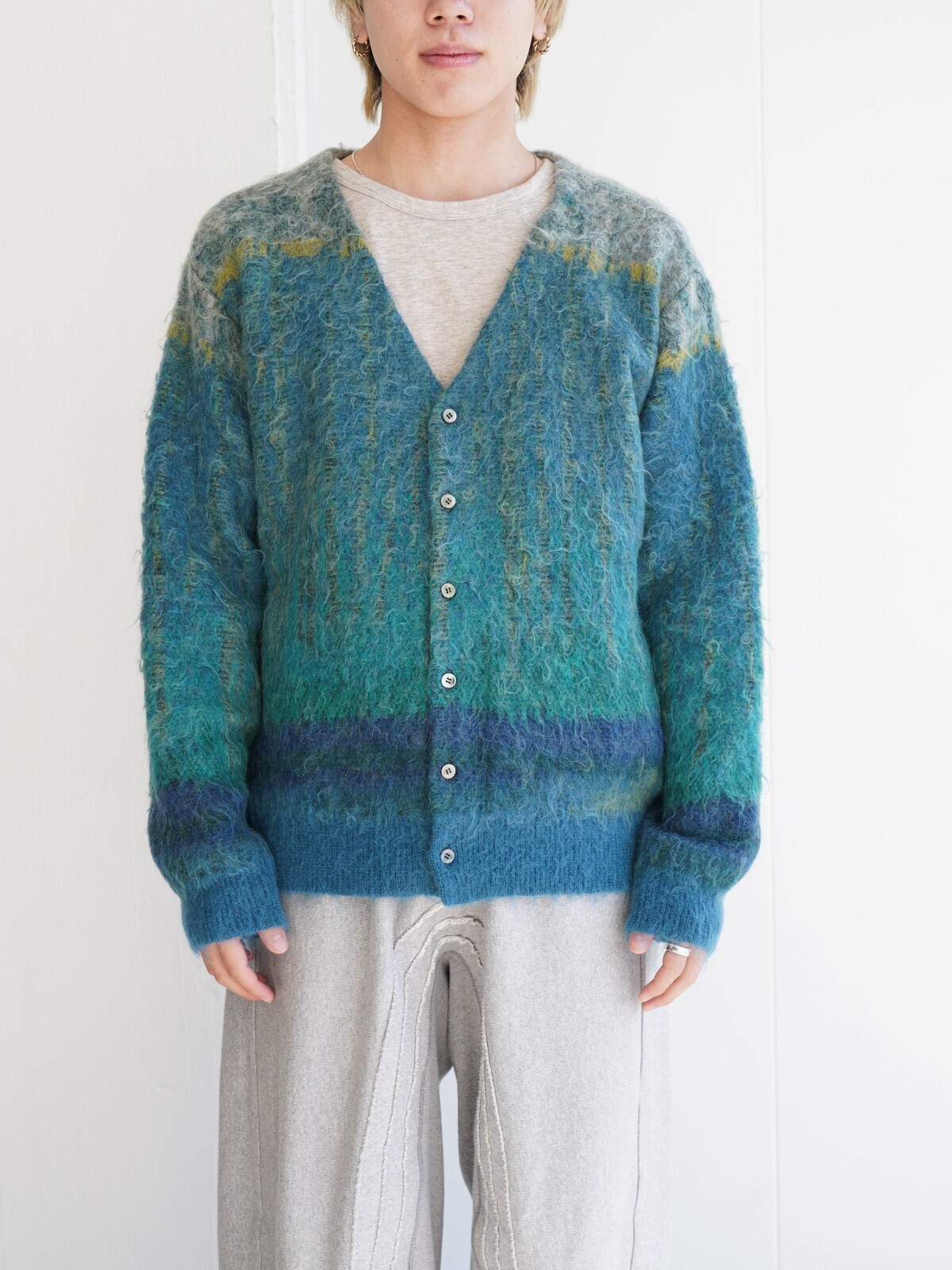 YOKE 女士 & 男士 TREE JACQUARD MOHAIR BUTTONED CARDIGAN 图片21
