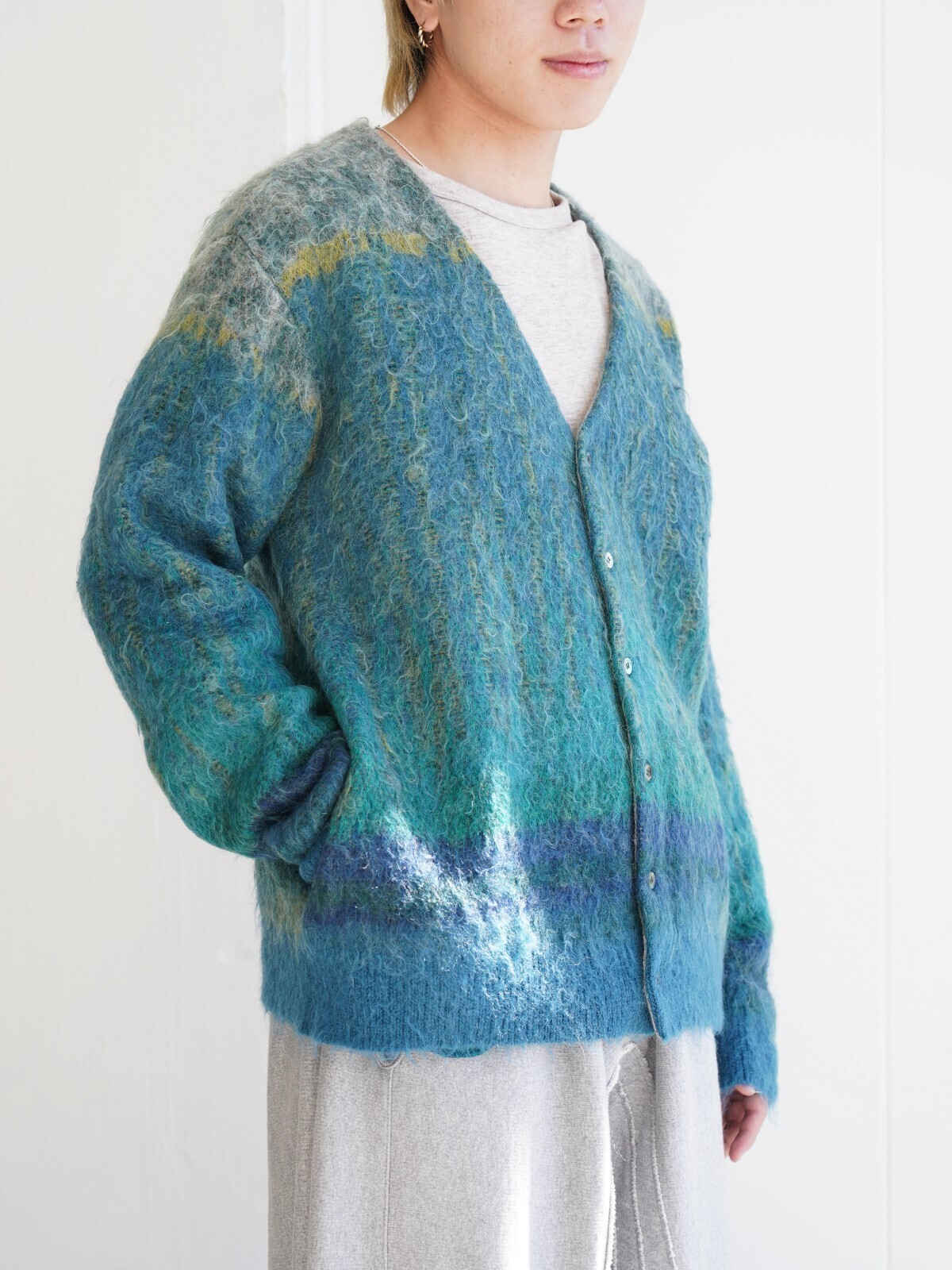 YOKE 女士 & 男士 TREE JACQUARD MOHAIR BUTTONED CARDIGAN 图片24