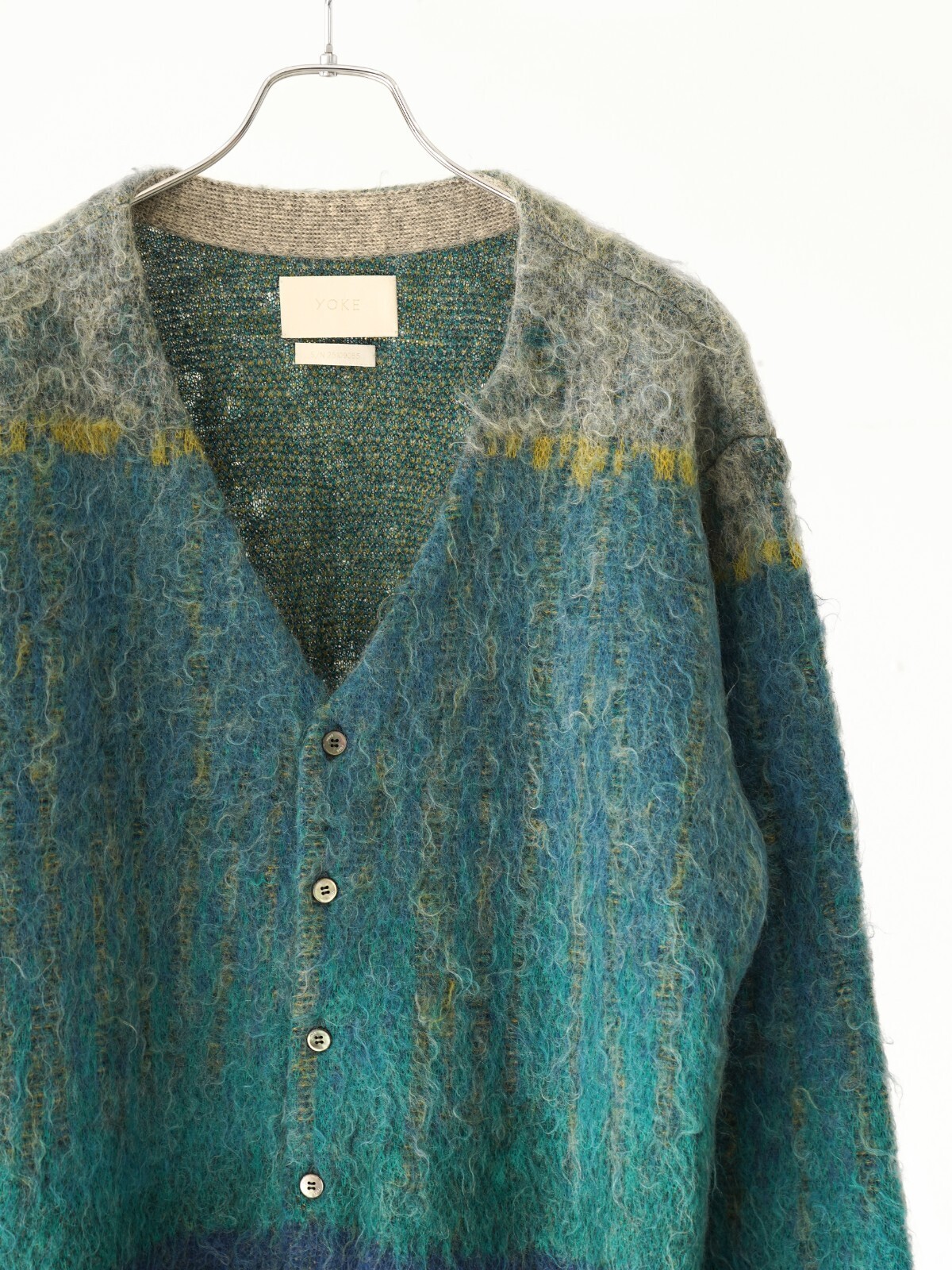 YOKE 女士 & 男士 TREE JACQUARD MOHAIR BUTTONED CARDIGAN 图片16